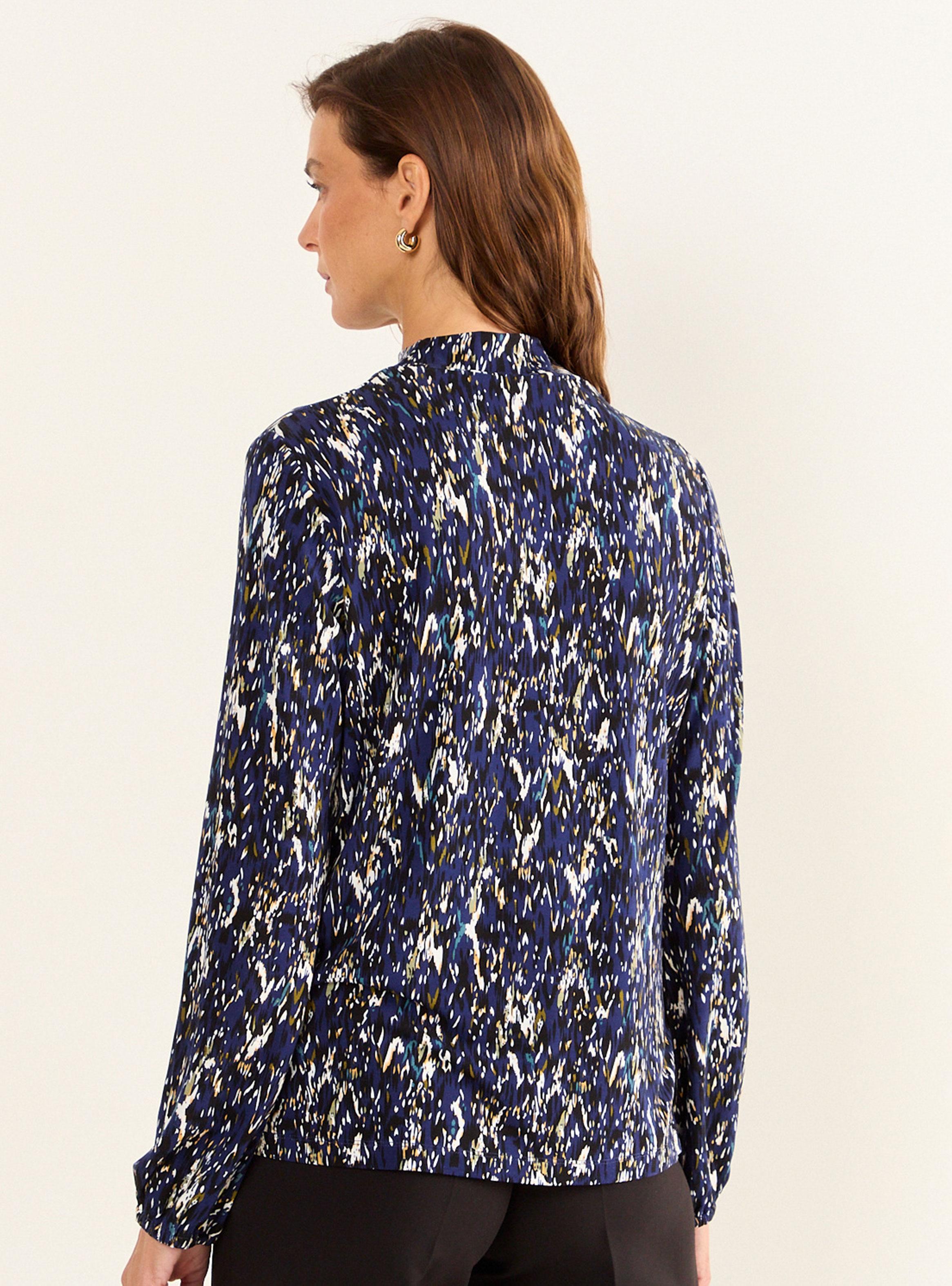 Polera Estampada Cuello Alto-1