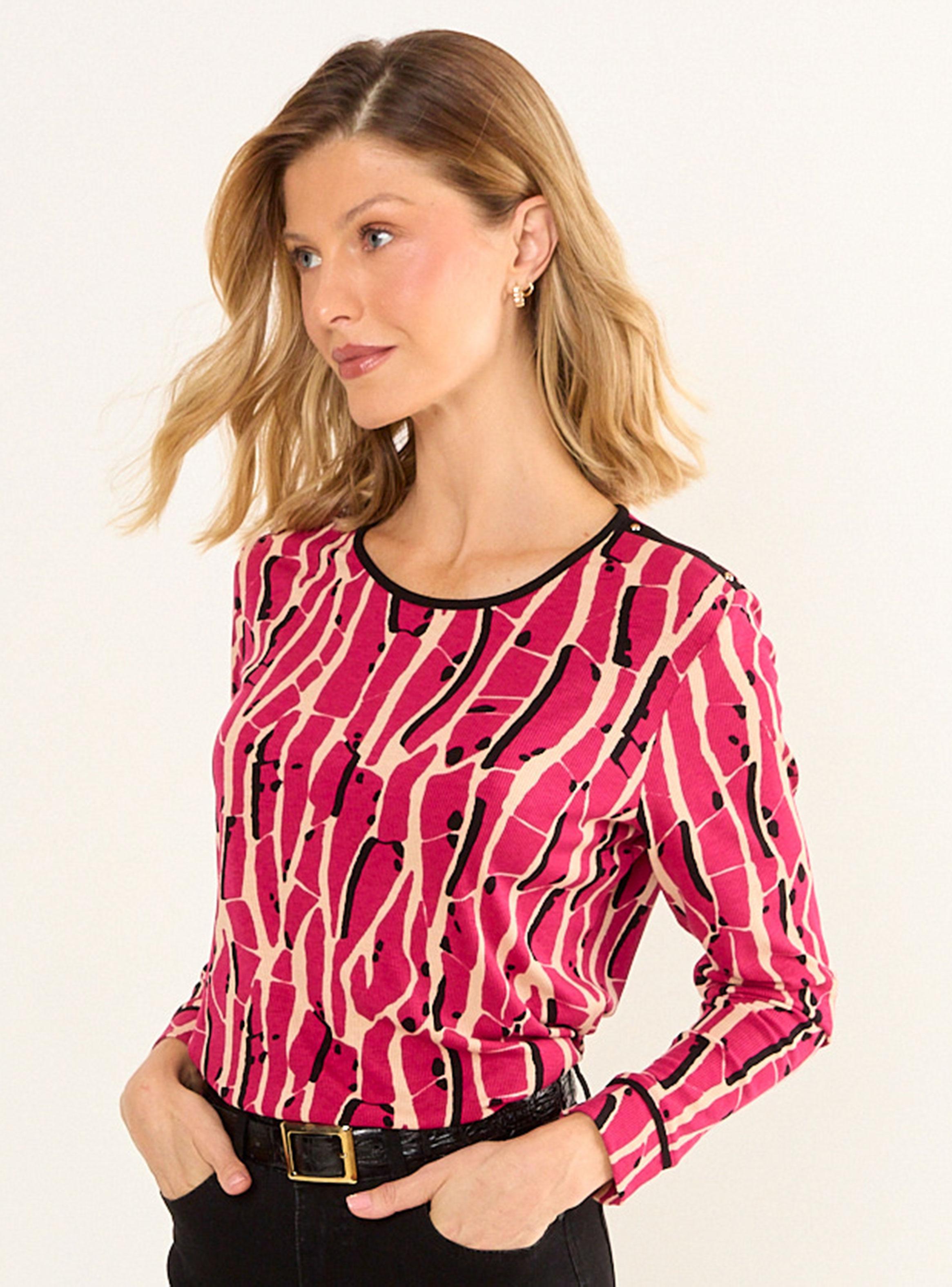 Polera Rib Estampada Formas-2