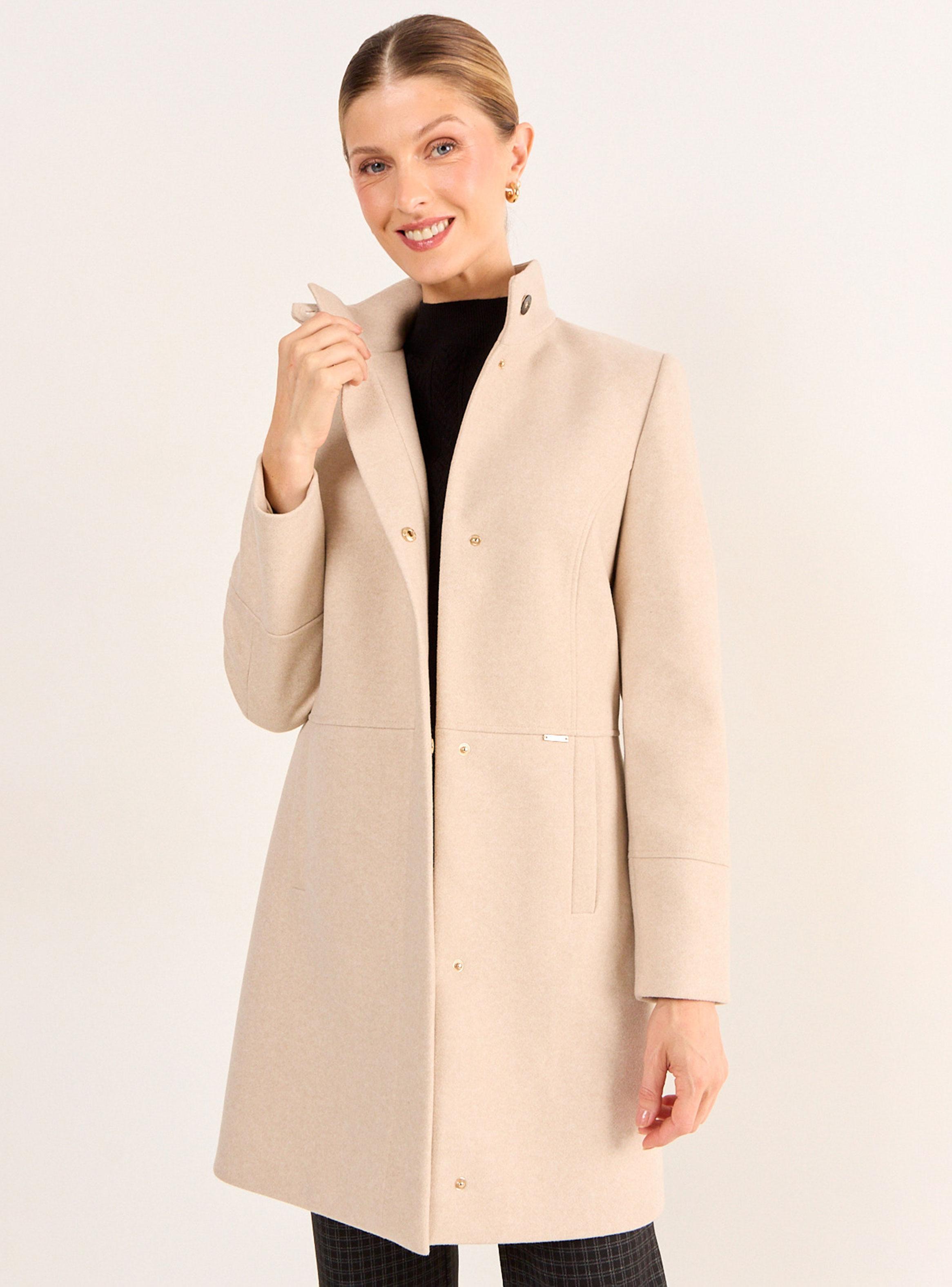 Abrigo Regular de Cuello Alto-0