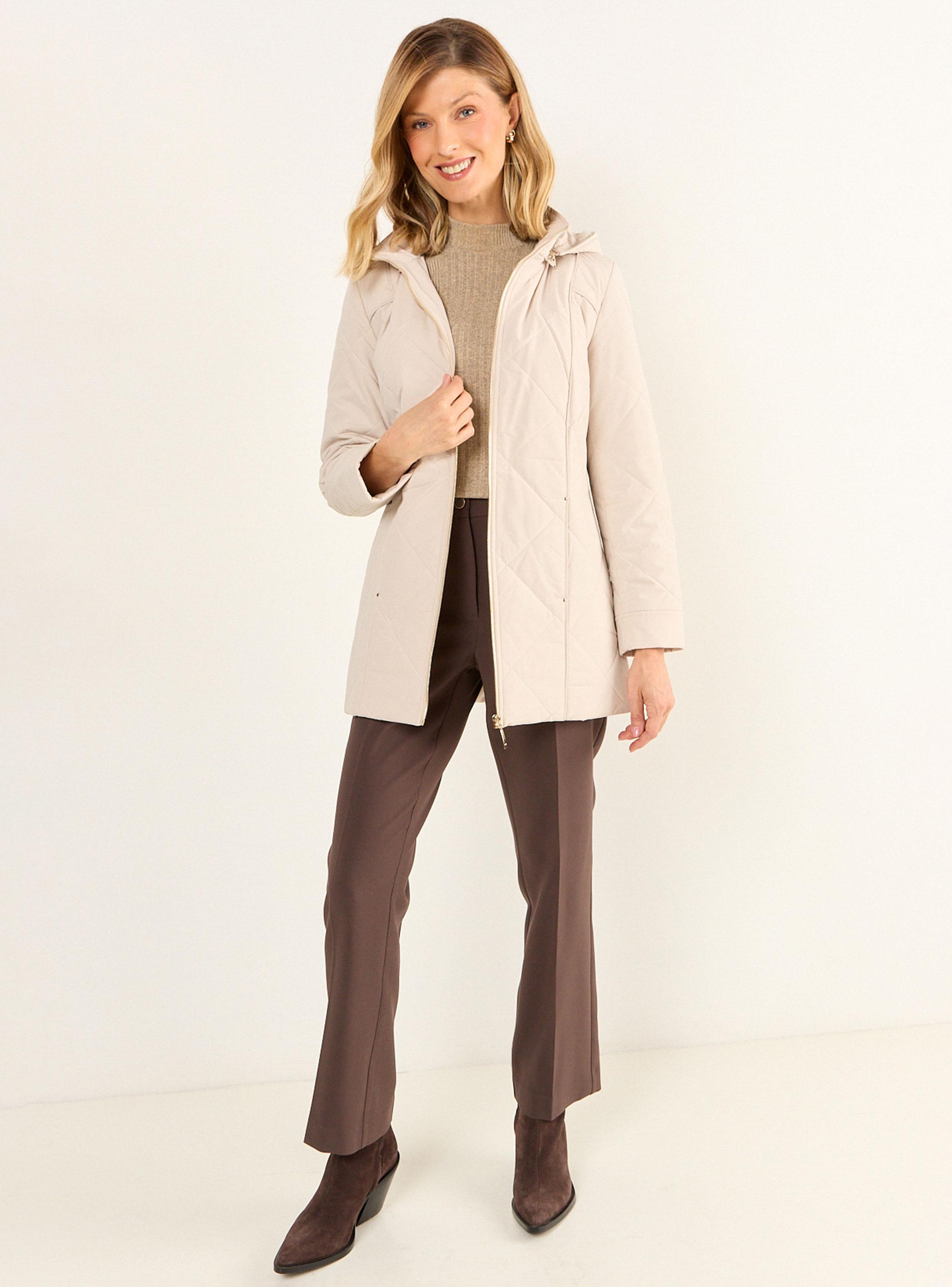 Parka con Gorro Desmontable Color Básico-4