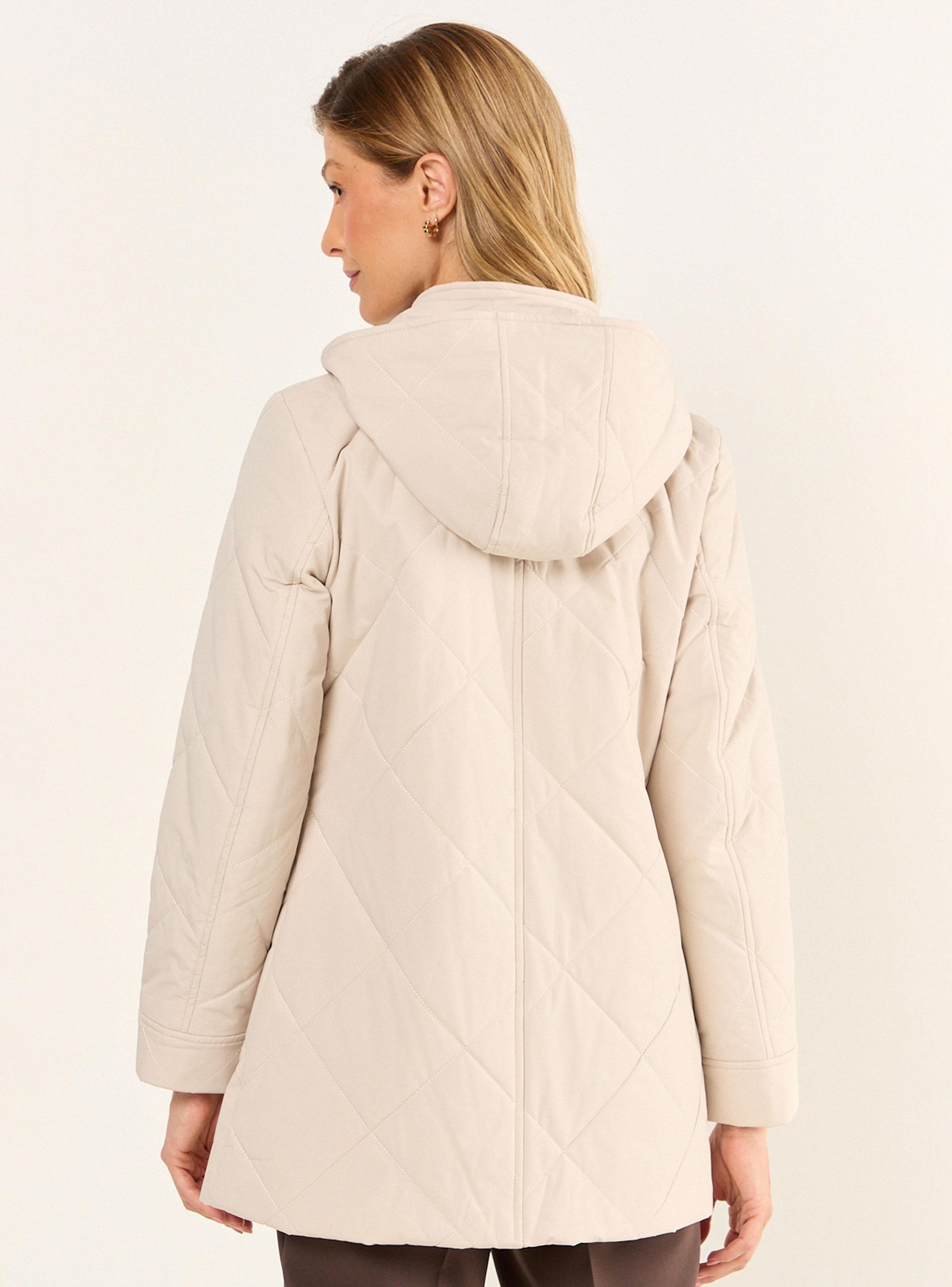 Parka con Gorro Desmontable Color Básico-1