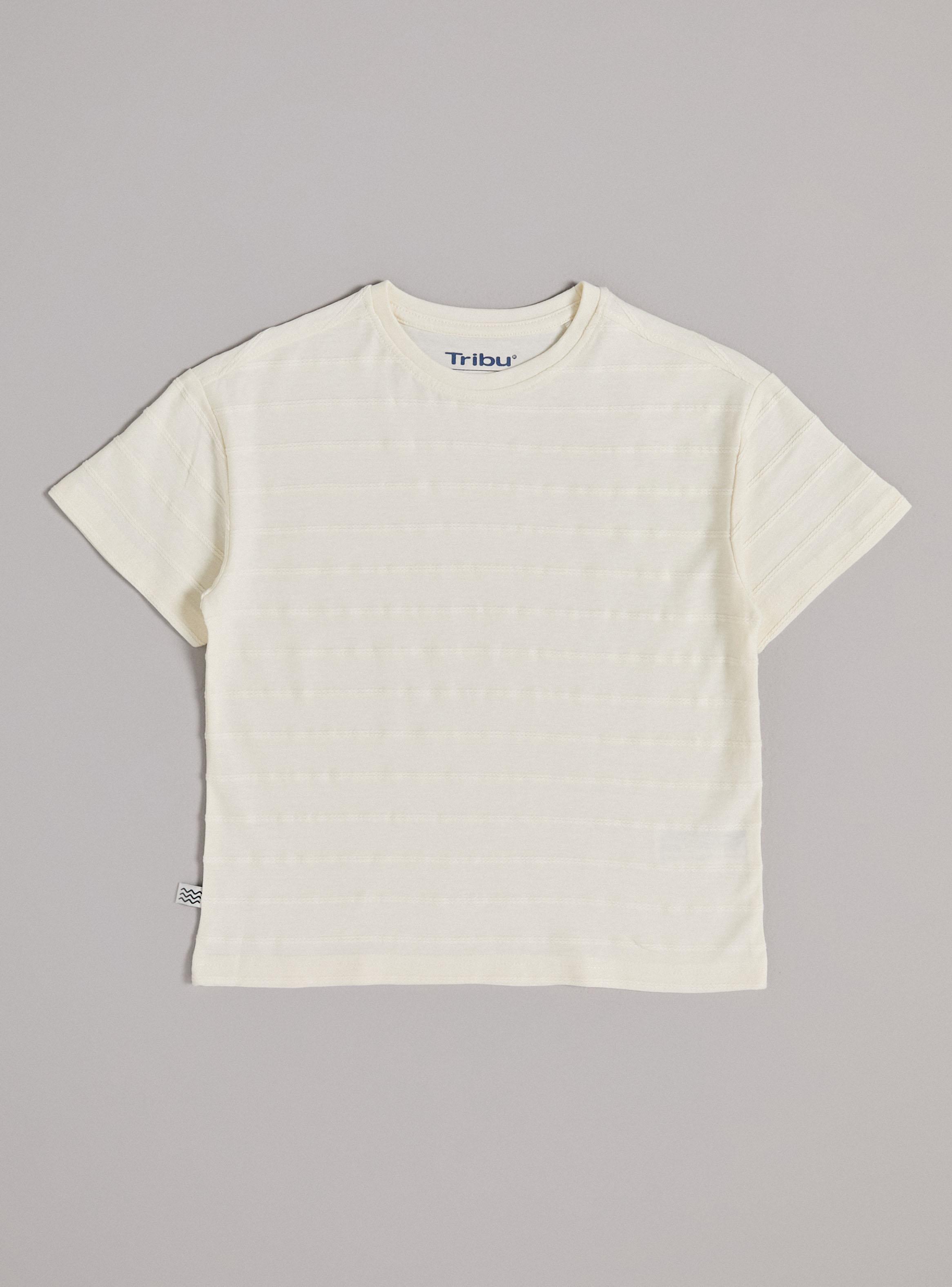 Polera Color Liso Diseño Textura-1