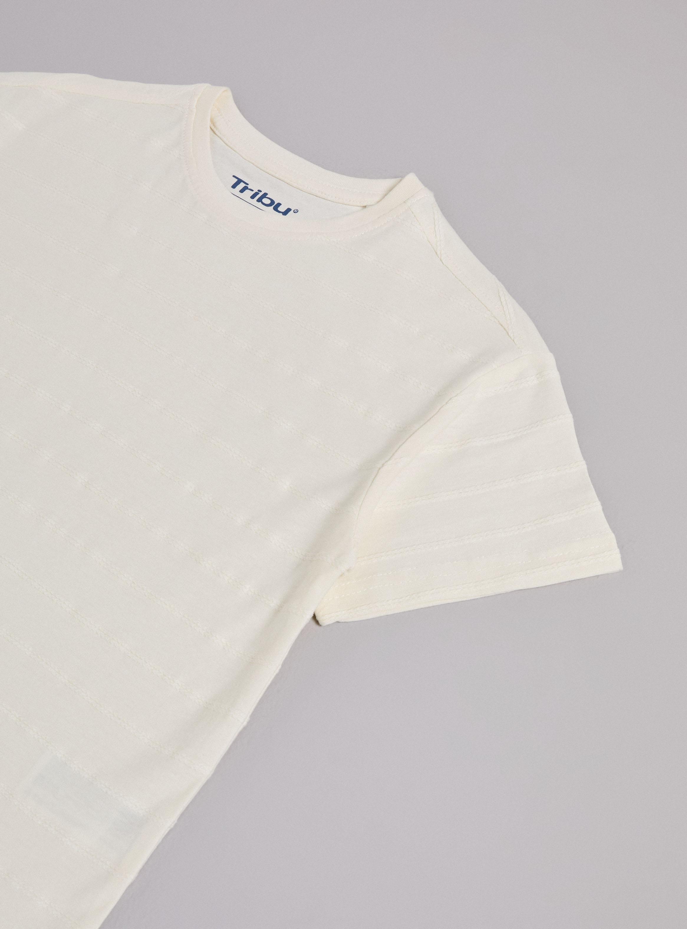 Polera Color Liso Diseño Textura-3