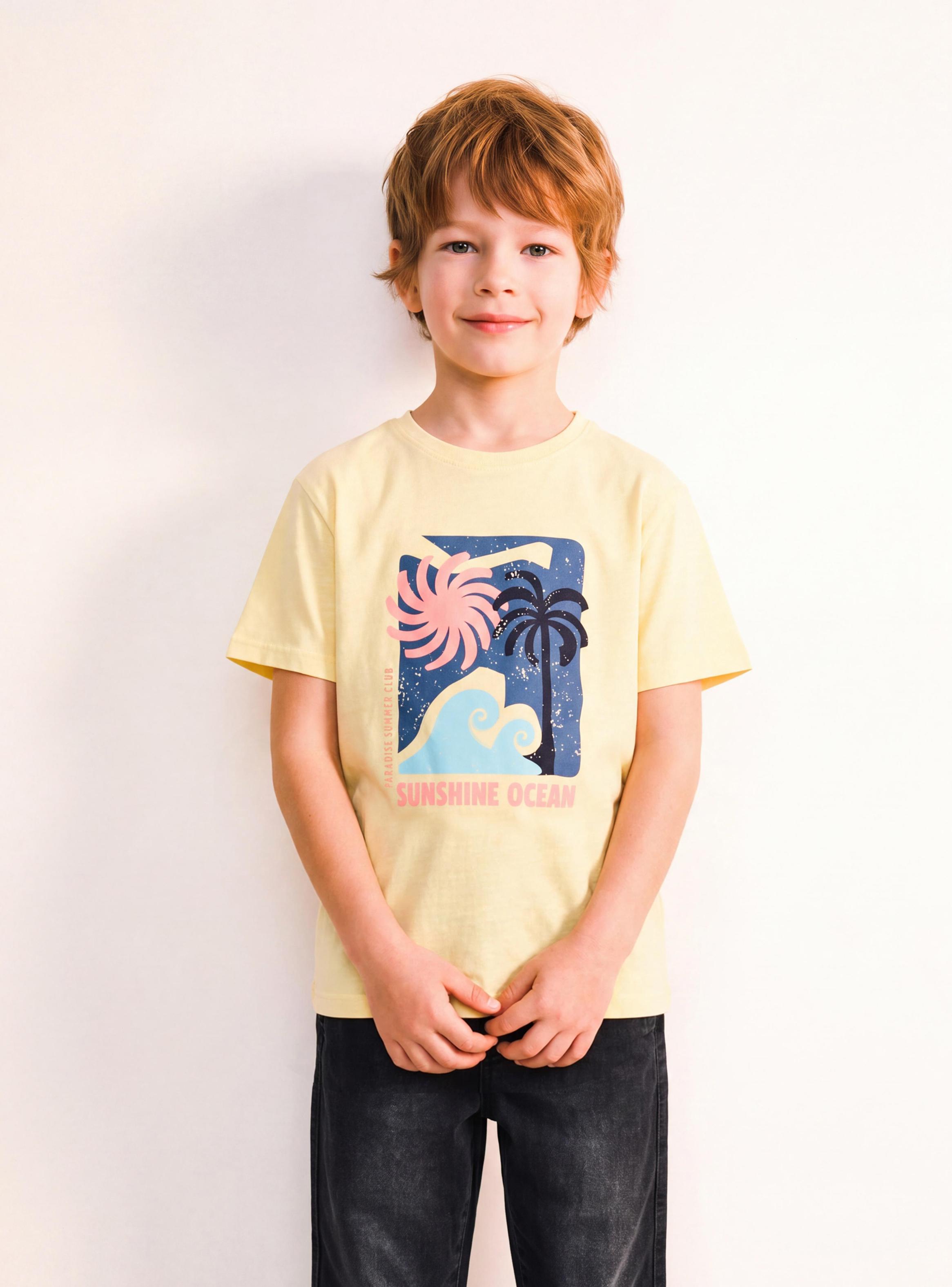 Polera Acid Wash con Estampado Grande Frontal-0