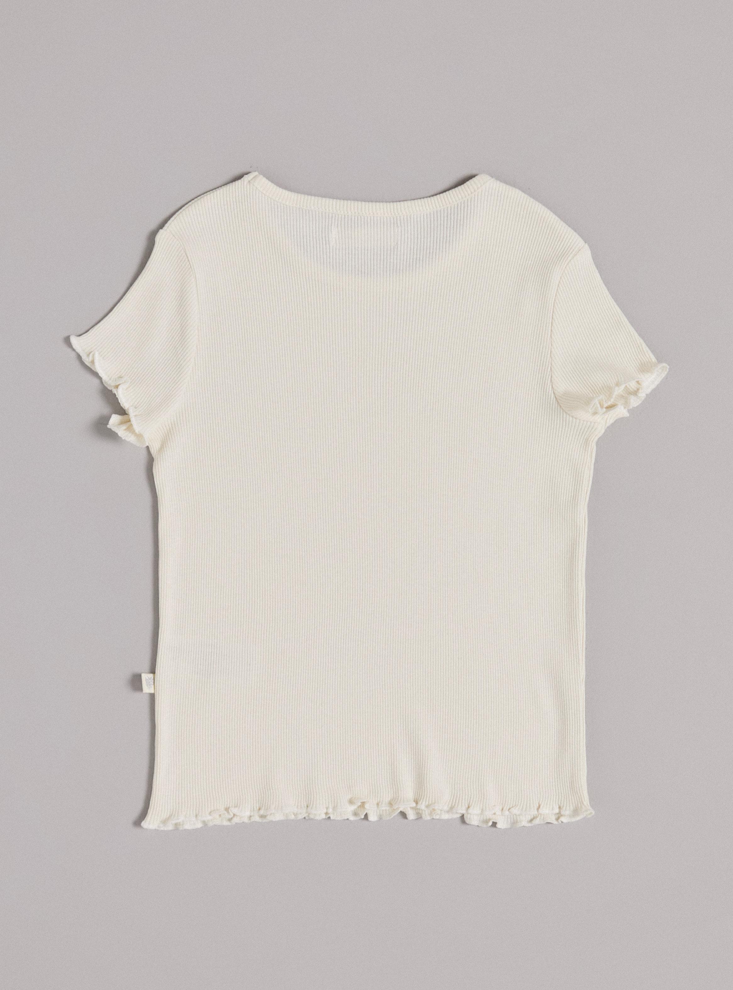 Polera Manga Corta Color Tela Rib Niña-2