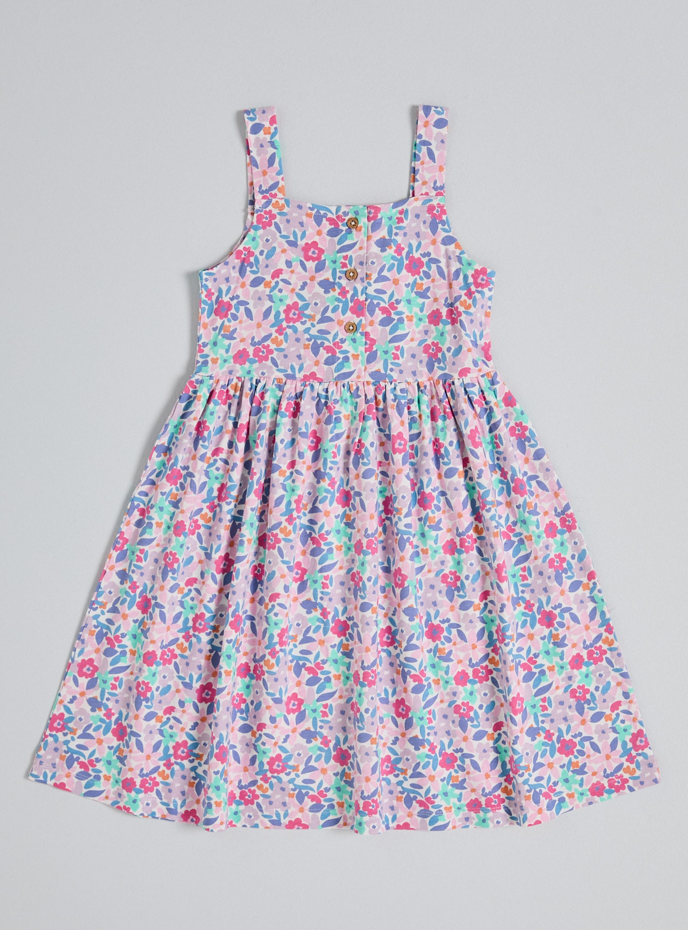 Vestido Botones con Diseño Estampado-0