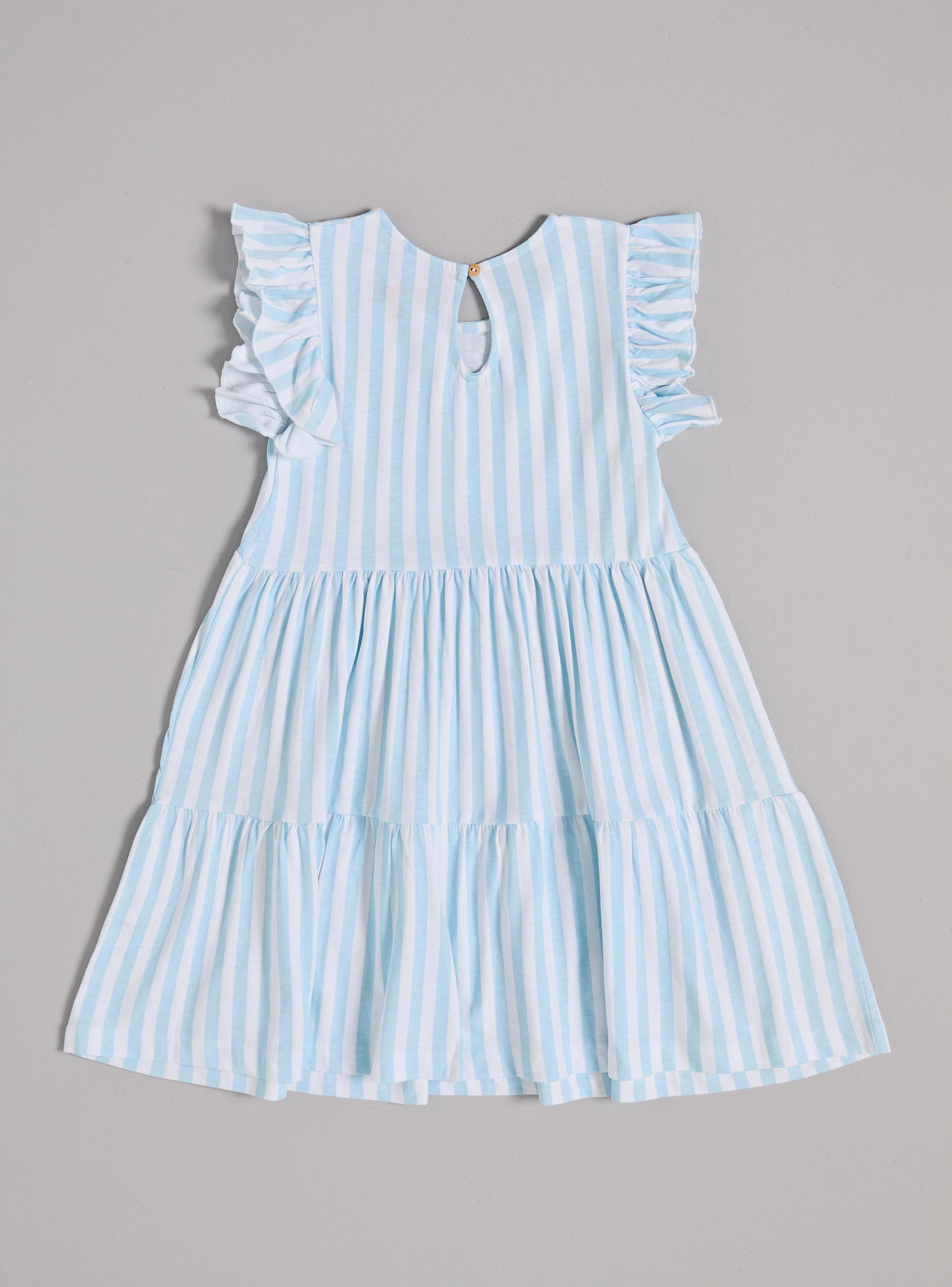 Vestido Diseño Estampado con Detalles Vuelos-2