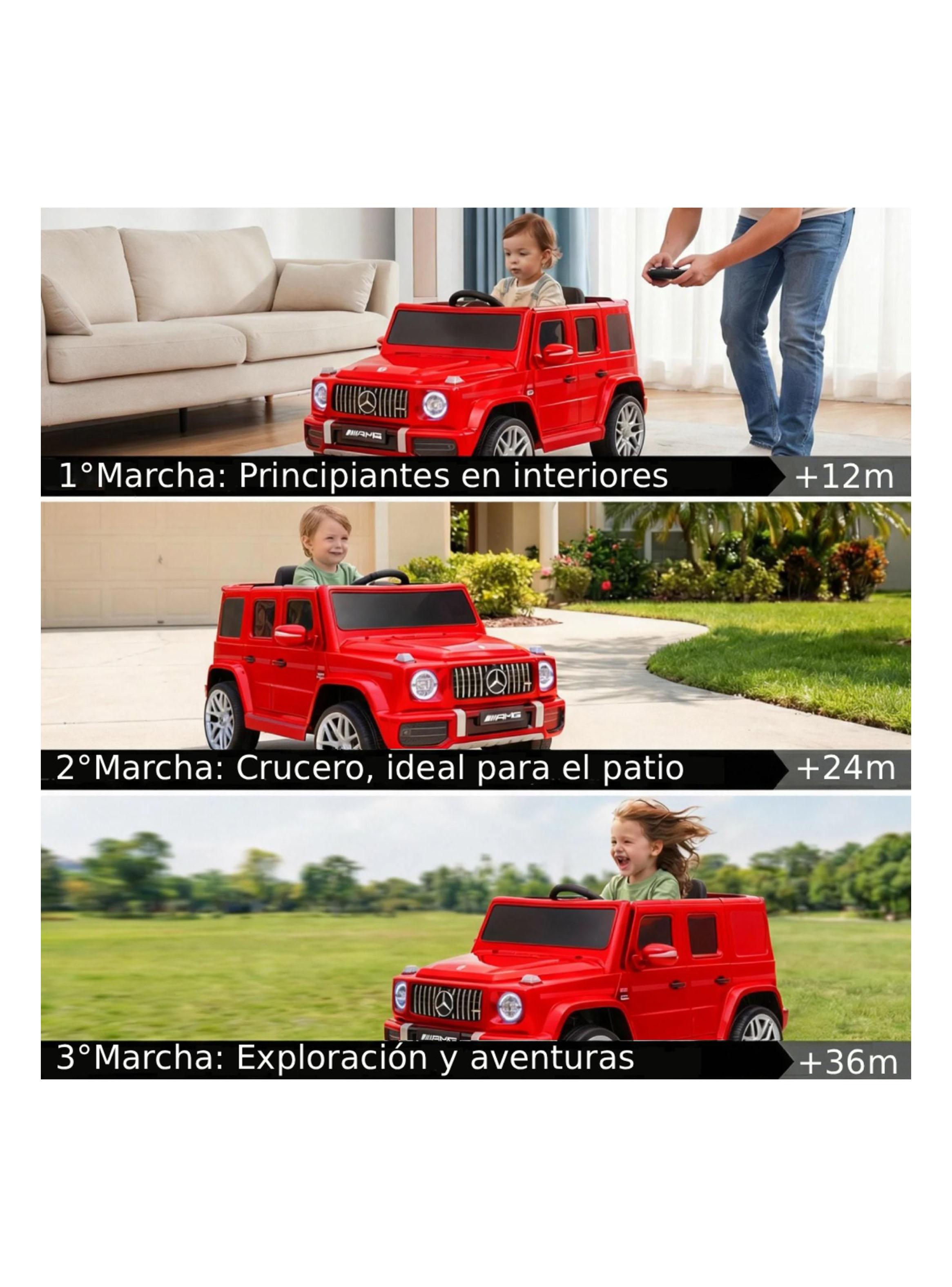 Jeep a Batería Mercedes G63 Rojo-3
