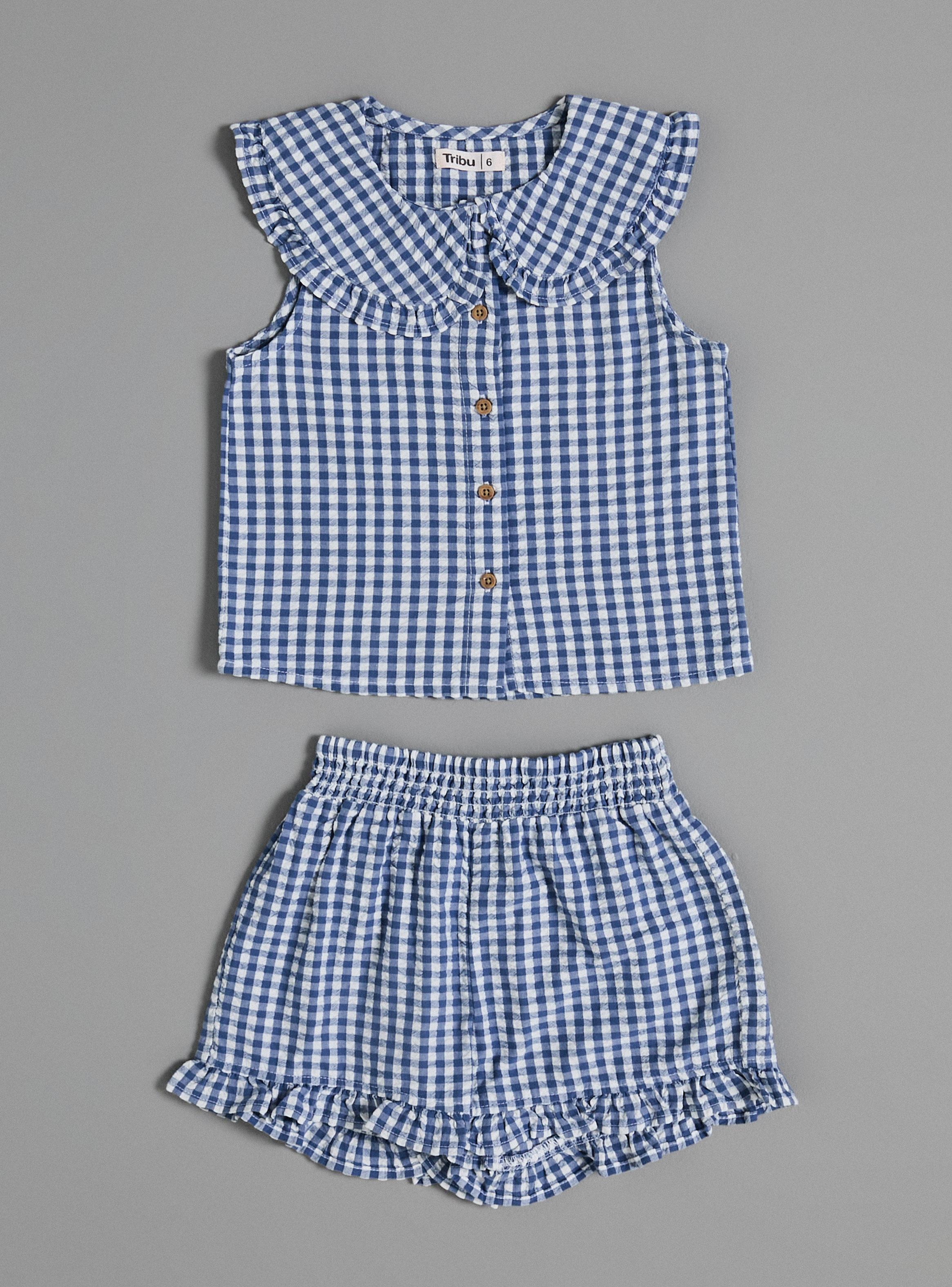 Conjunto Short y Top con Cuello Bobo-1