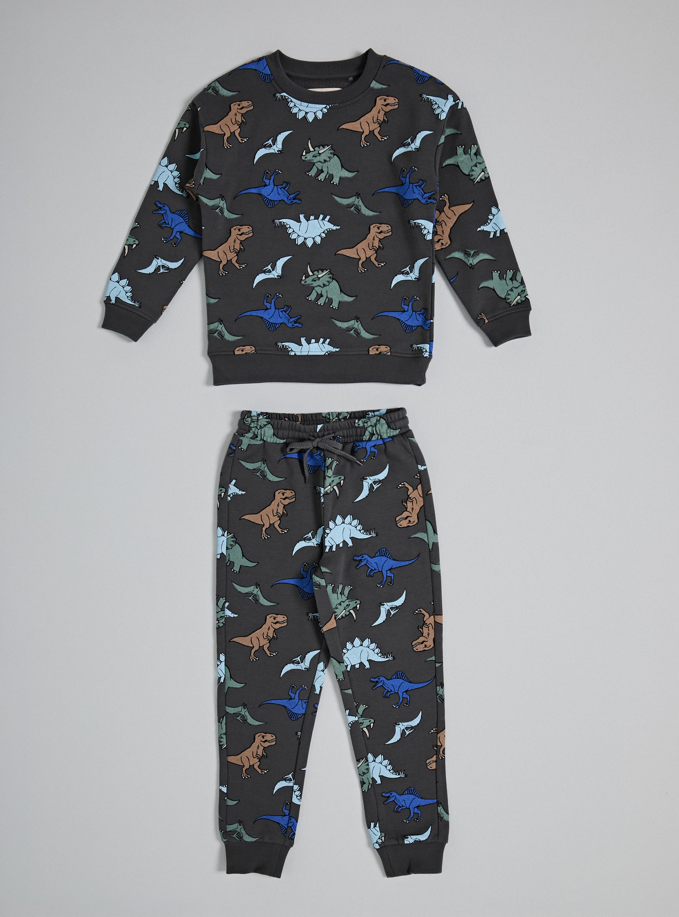 Buzo Conjunto Full Estampado Dinosaurios-0
