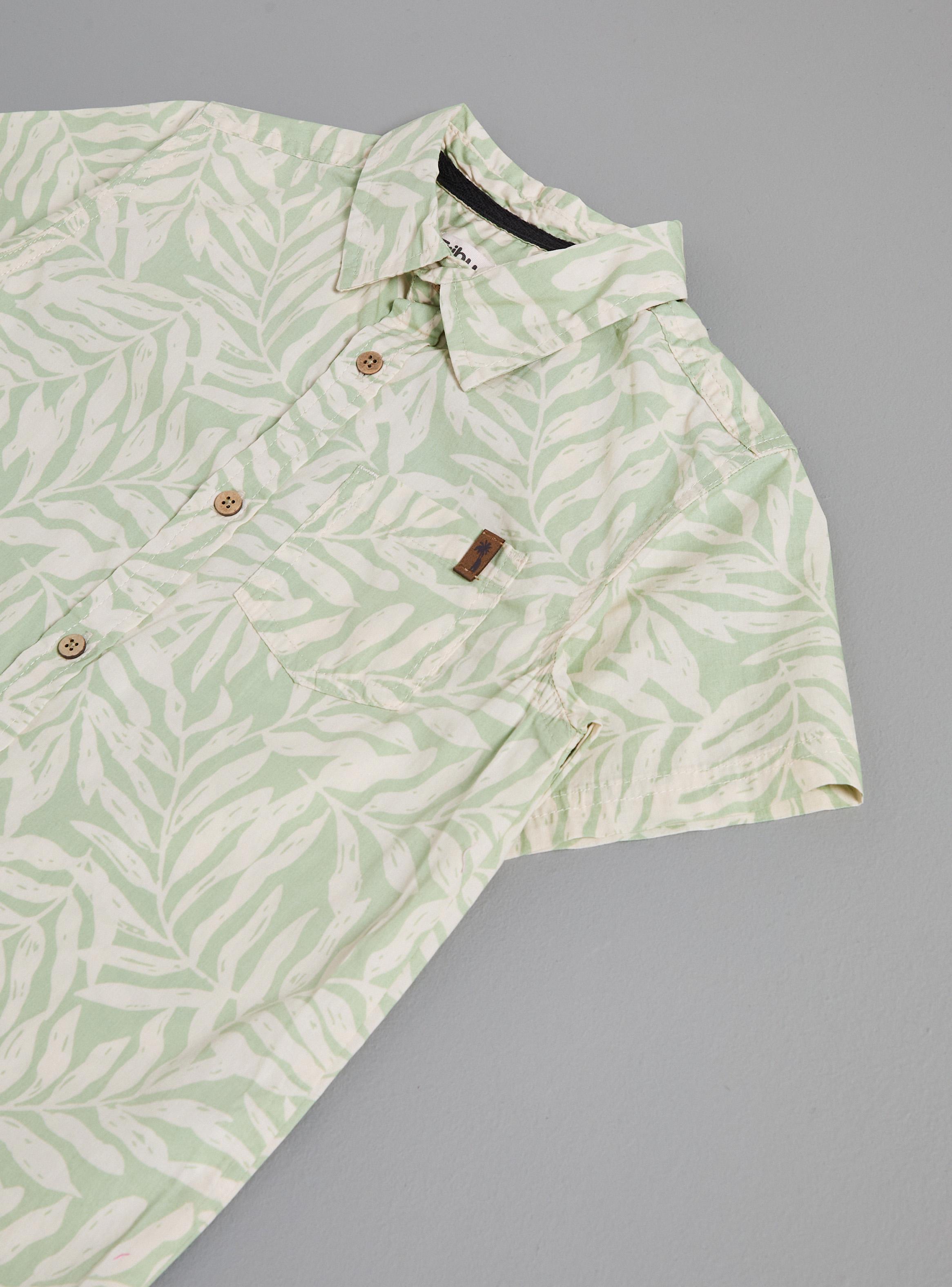 Camisa Estampado Tropical Niño-3
