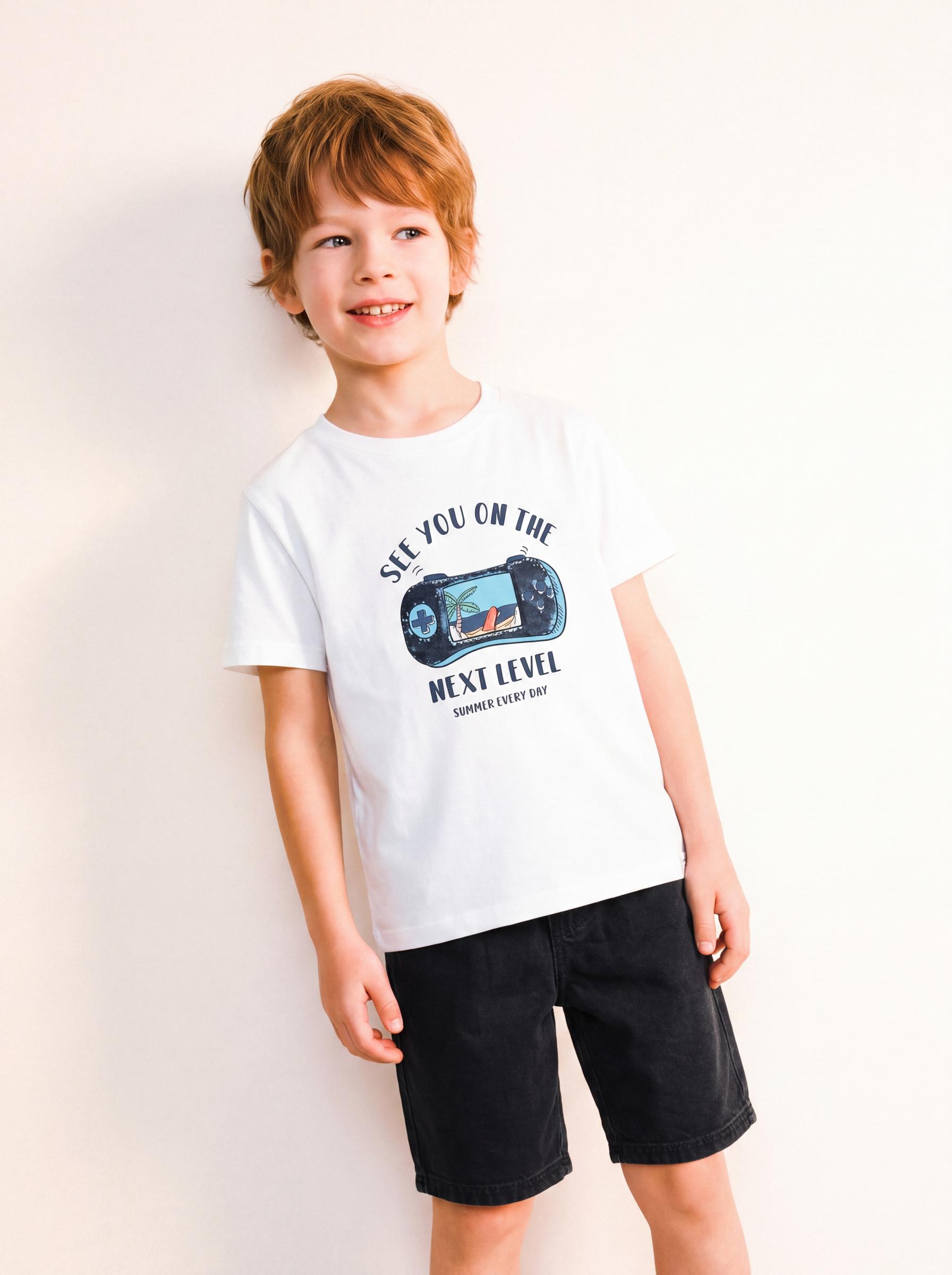 Polera Diseño Frontal con Lentejuelas Niño-0
