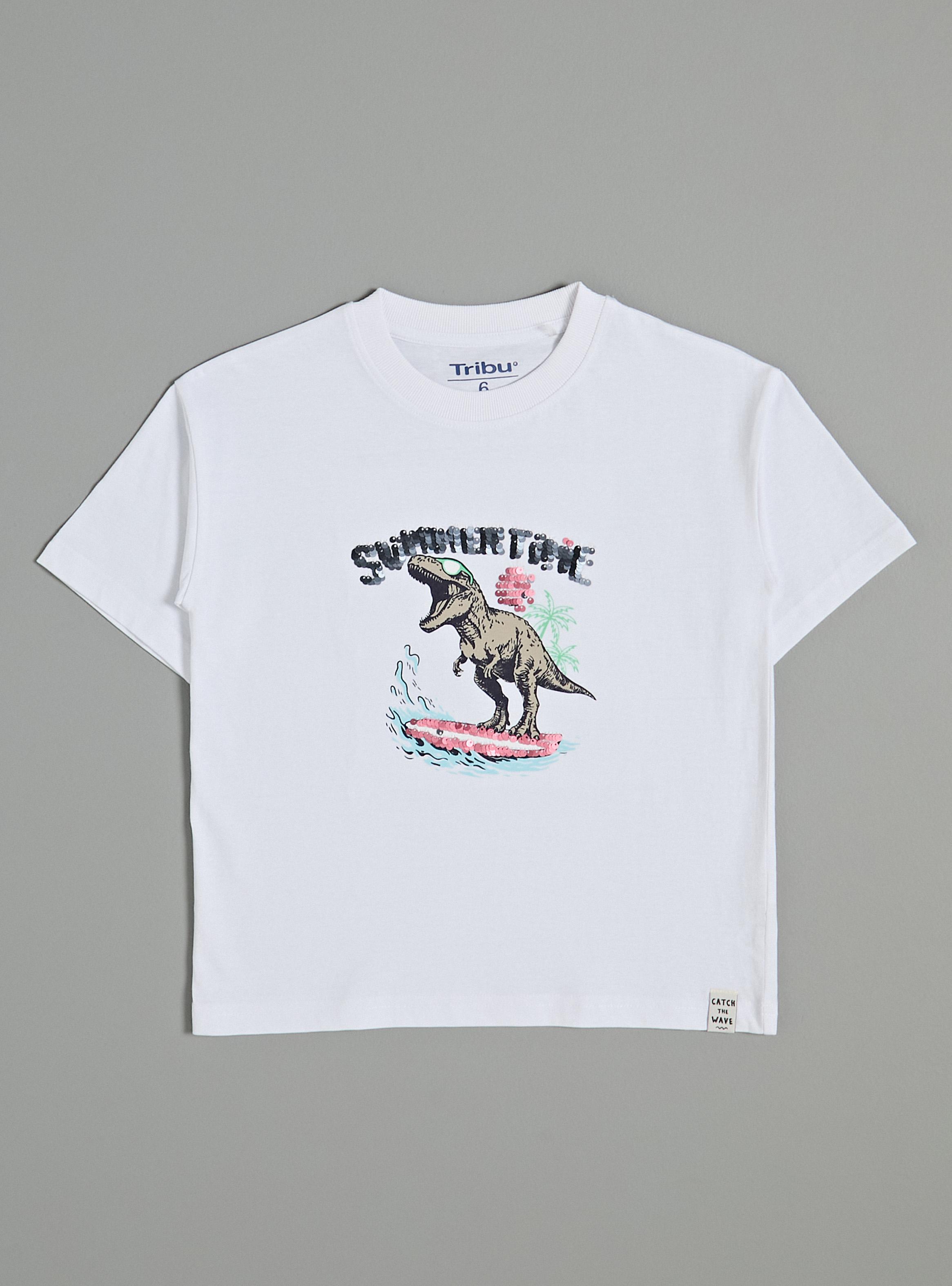 Polera Diseño Frontal con Lentejuelas Niño-0