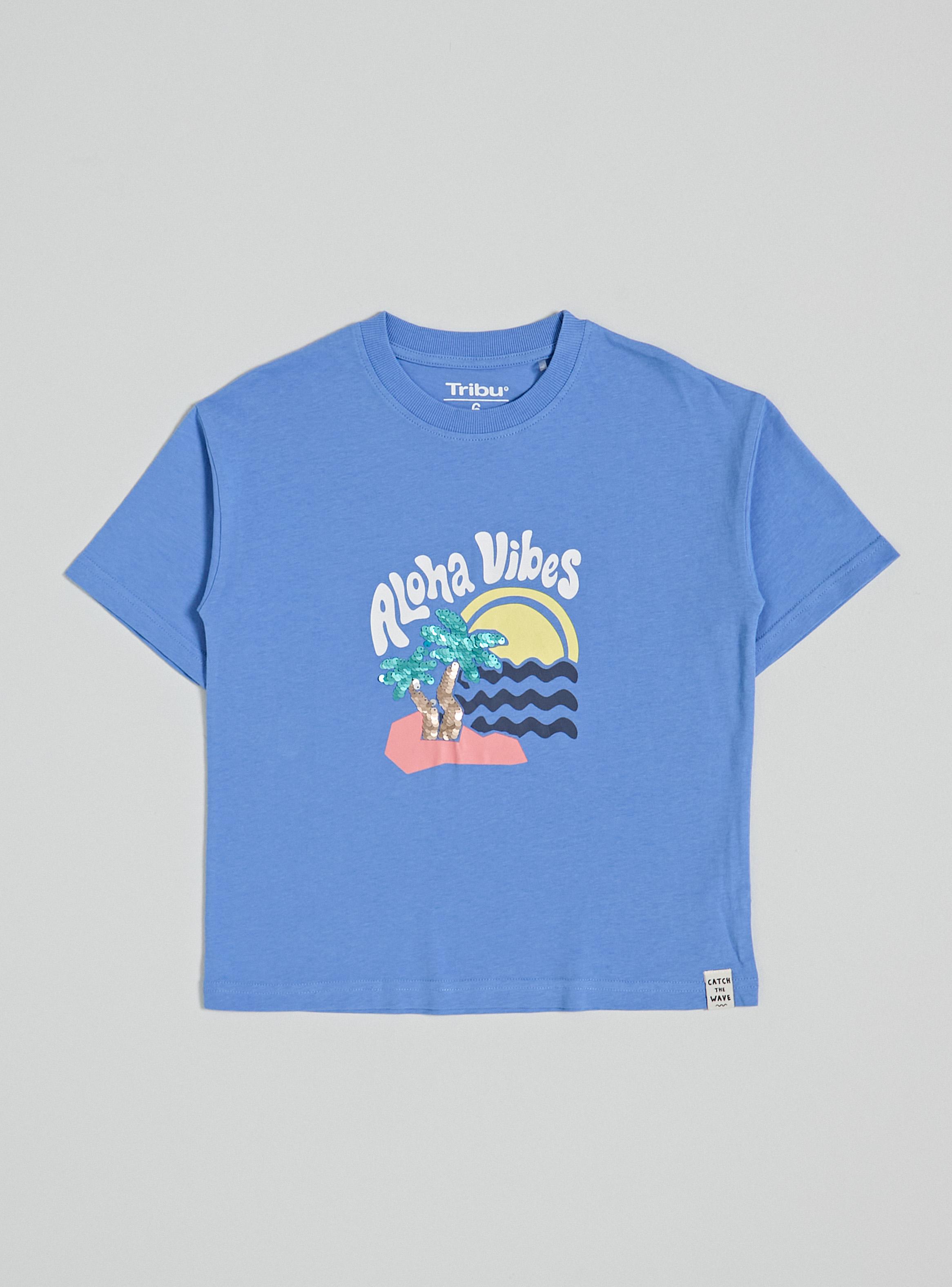 Polera Diseño Frontal con Lentejuelas Niño-0