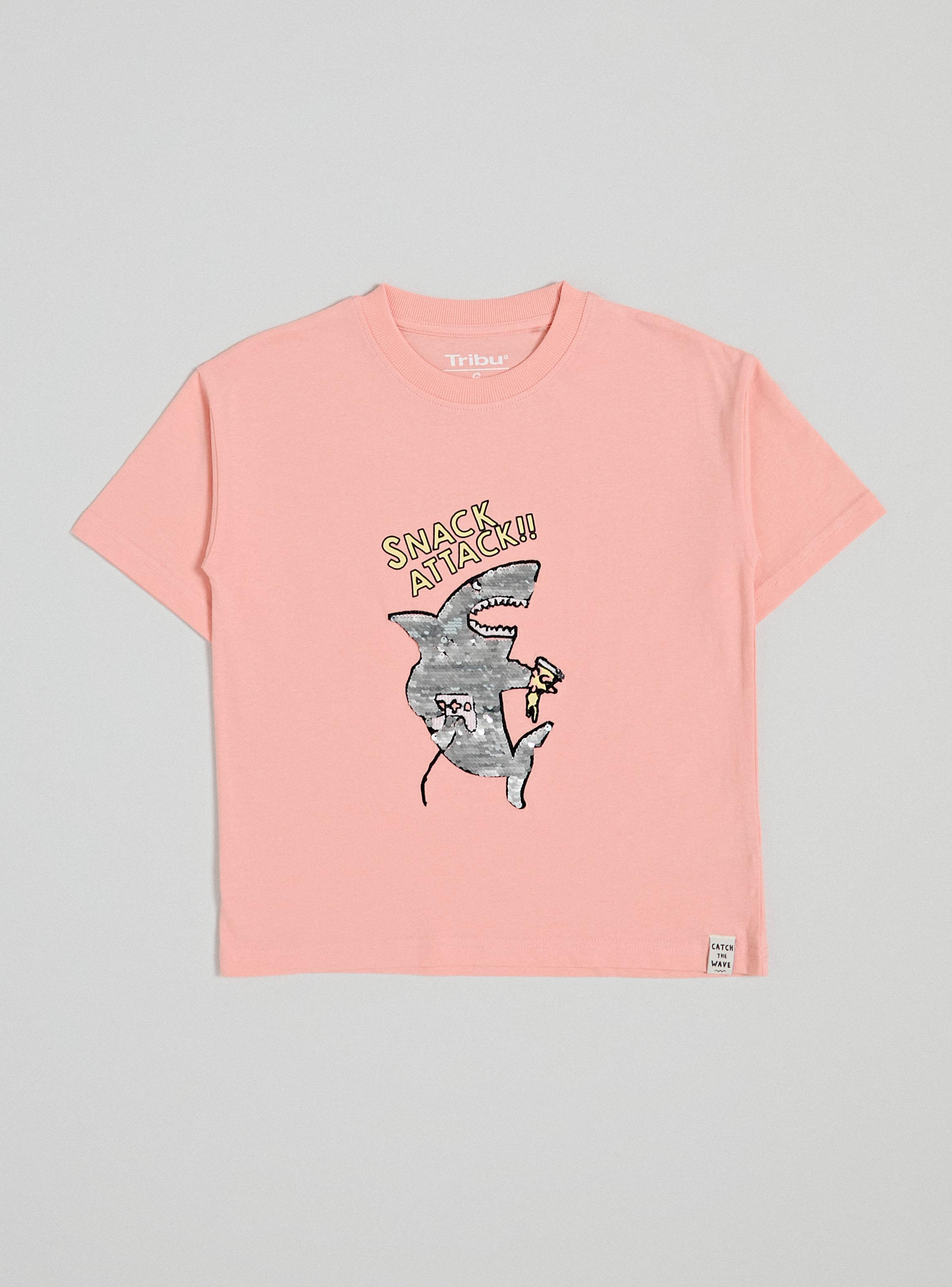 Polera Diseño Frontal con Lentejuelas Niño-0