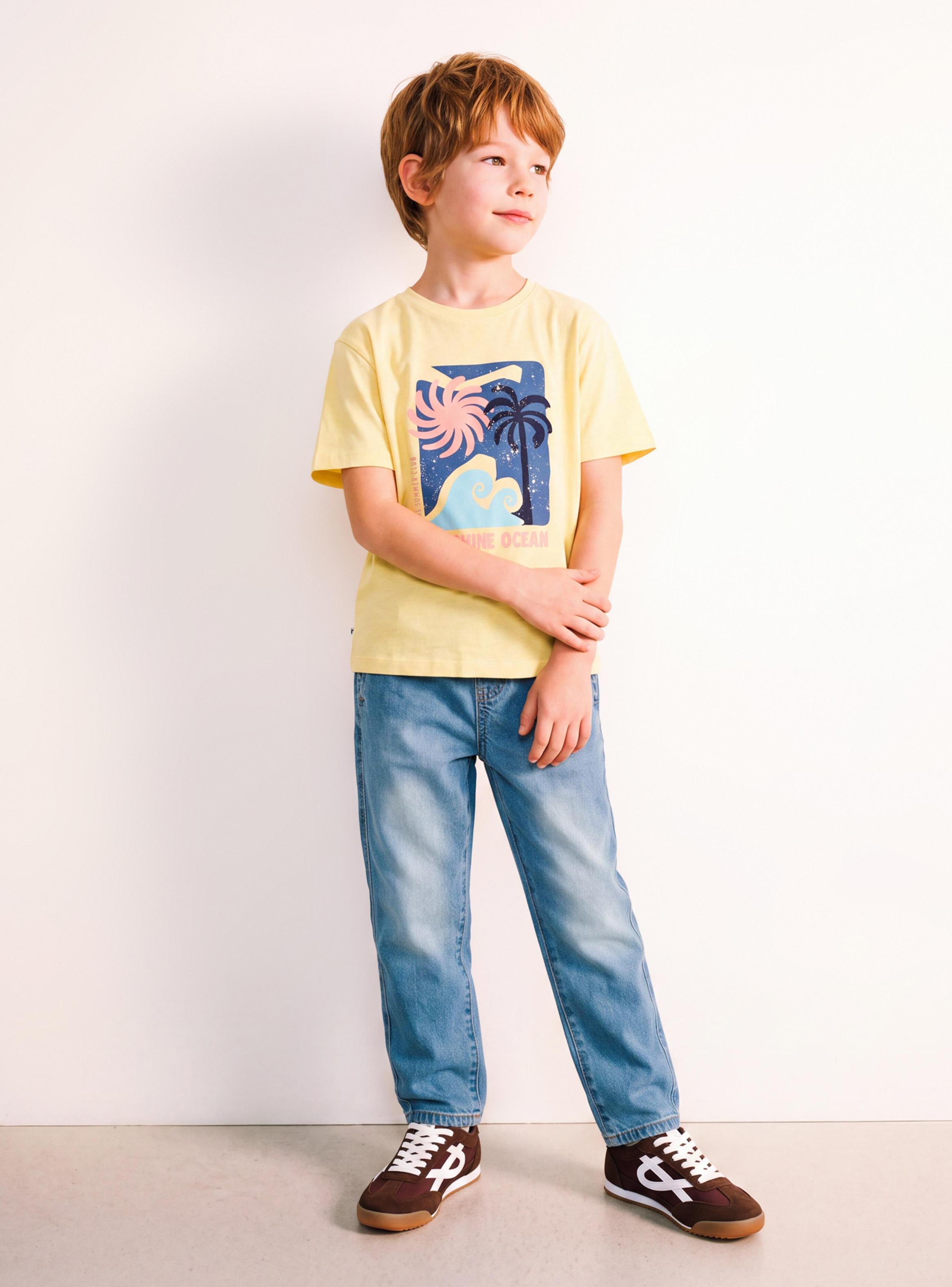 Jeans Denim con Cordón Cintura-0
