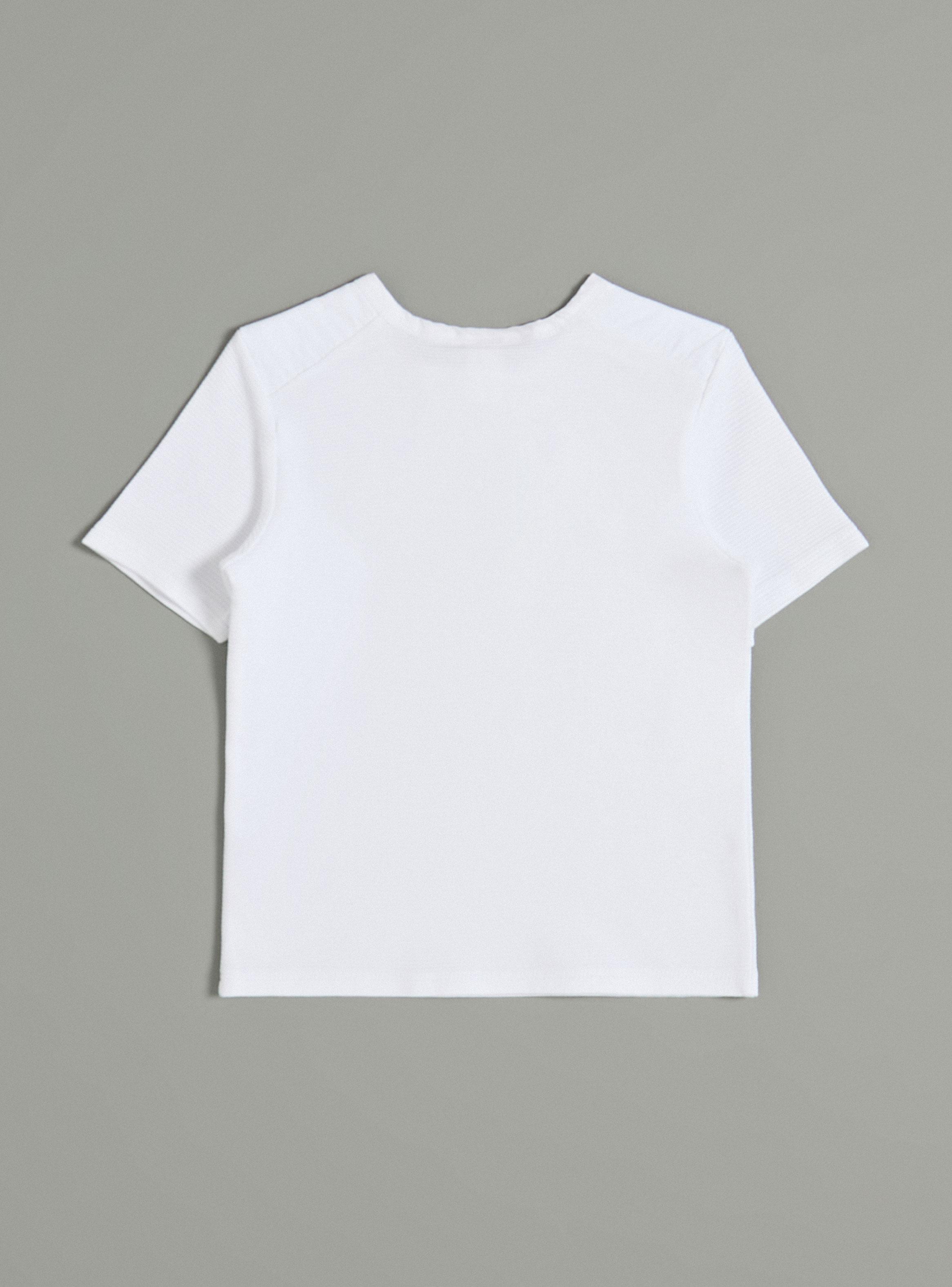 Polera Plaquet Delantero con Botones Envejecidos-2