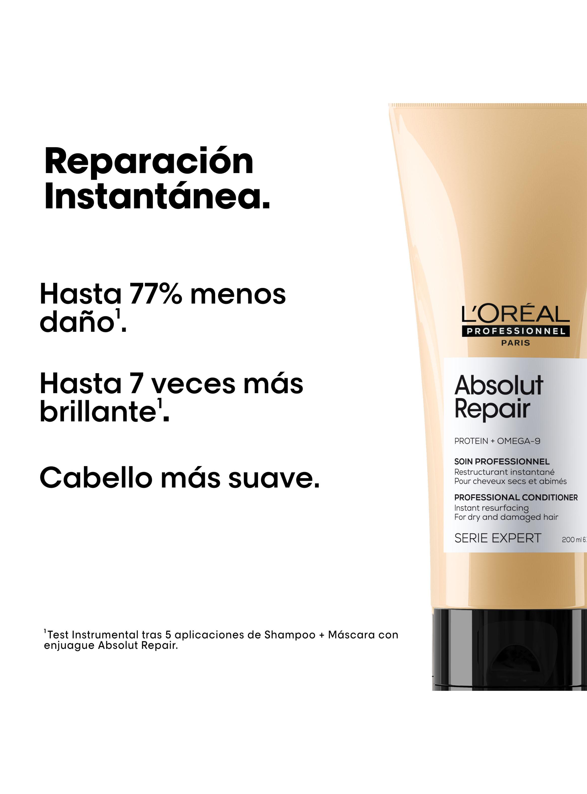 Set Profesional Reparación Shampoo + Acondicionador + Aceite Absolut Repair-2