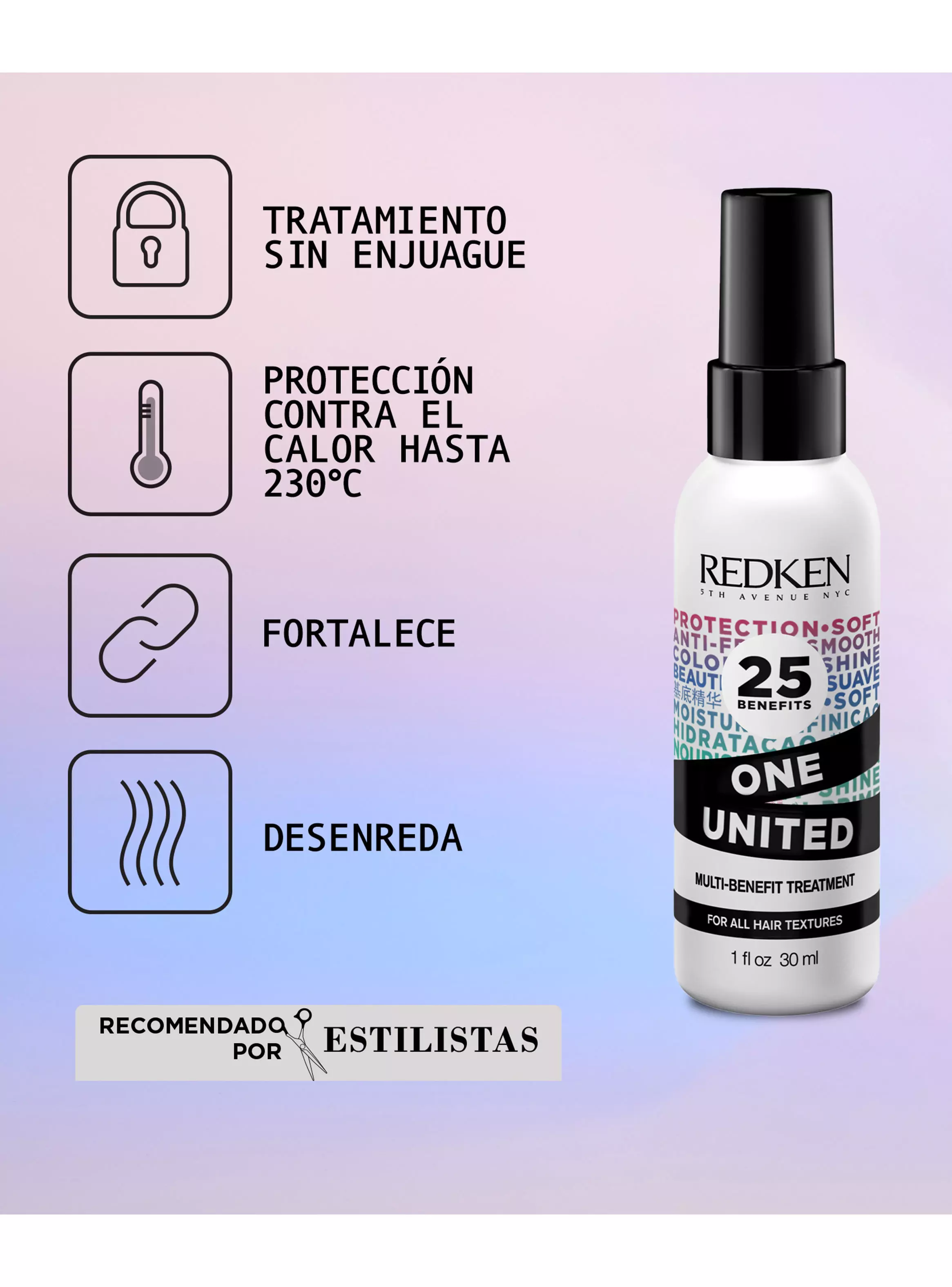Set Hidratante Cabello Seco Shampoo All Soft 300 ml + Spray Multibeneficios One United 30 ml Redken-2
