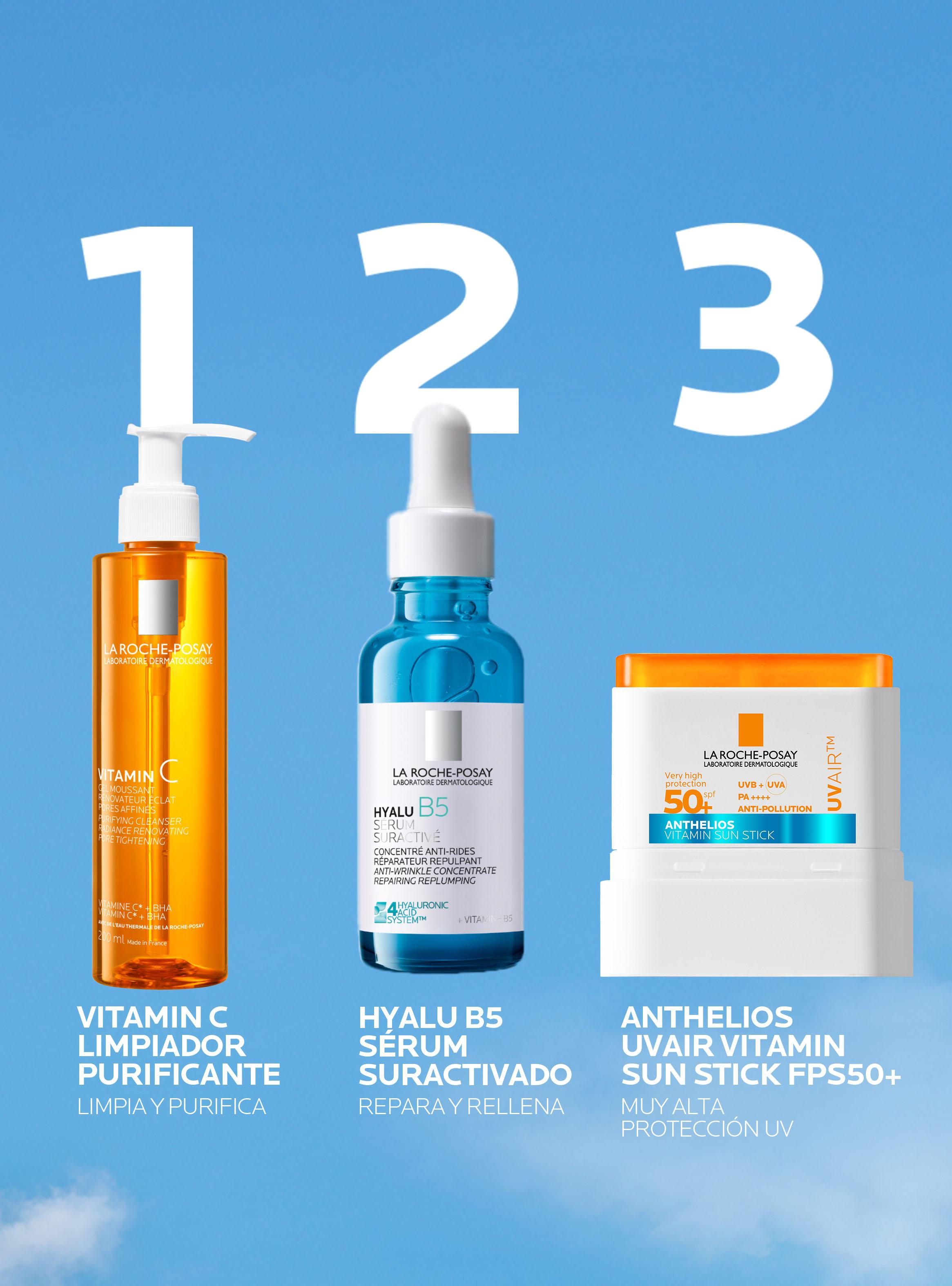 Protector Solar Anthelios UVAIR Vitamin Sun Stick FPS50+ 10 ml-5