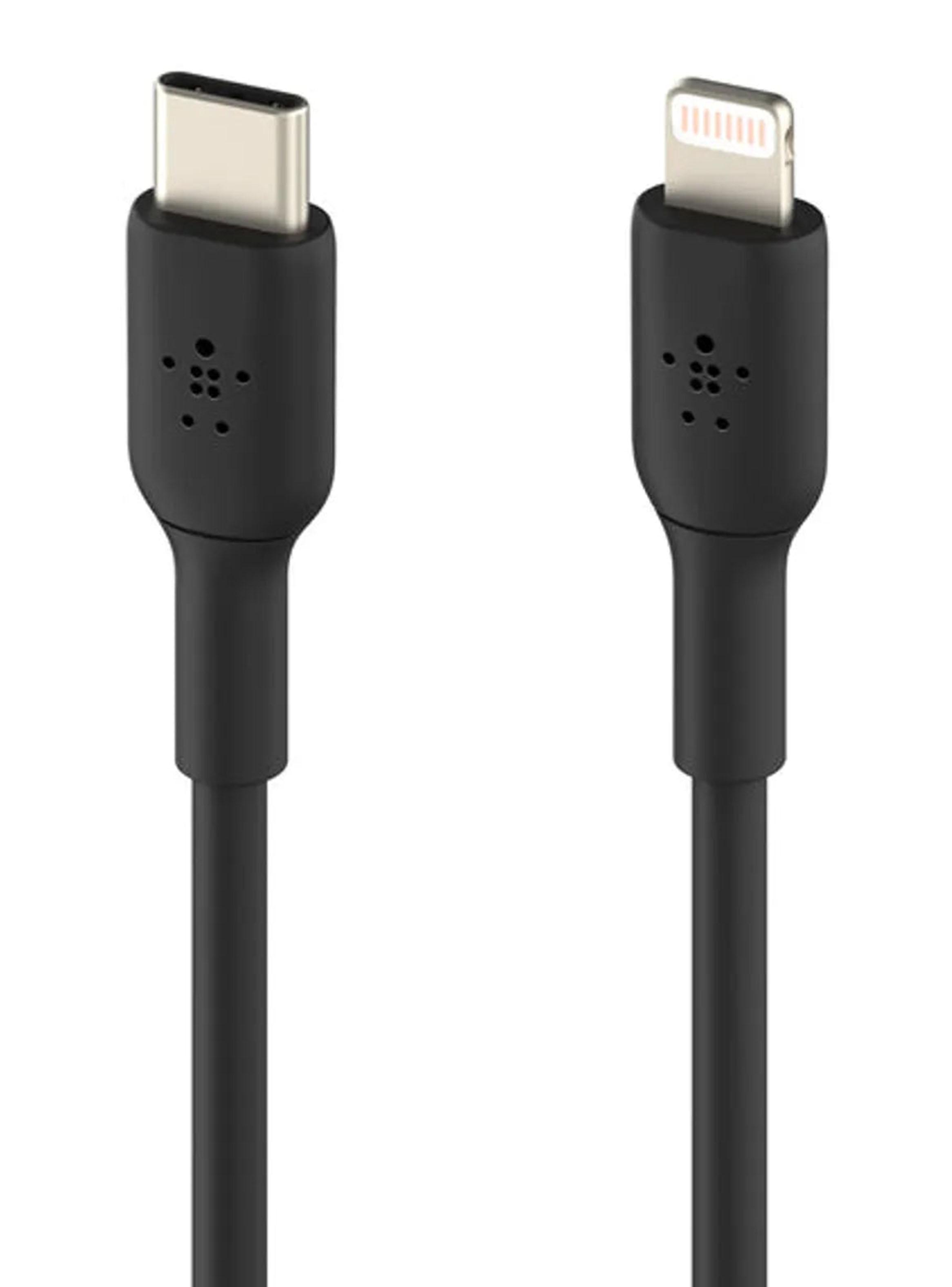 Cable USB-C a Lightning 1m PVC Negro-2