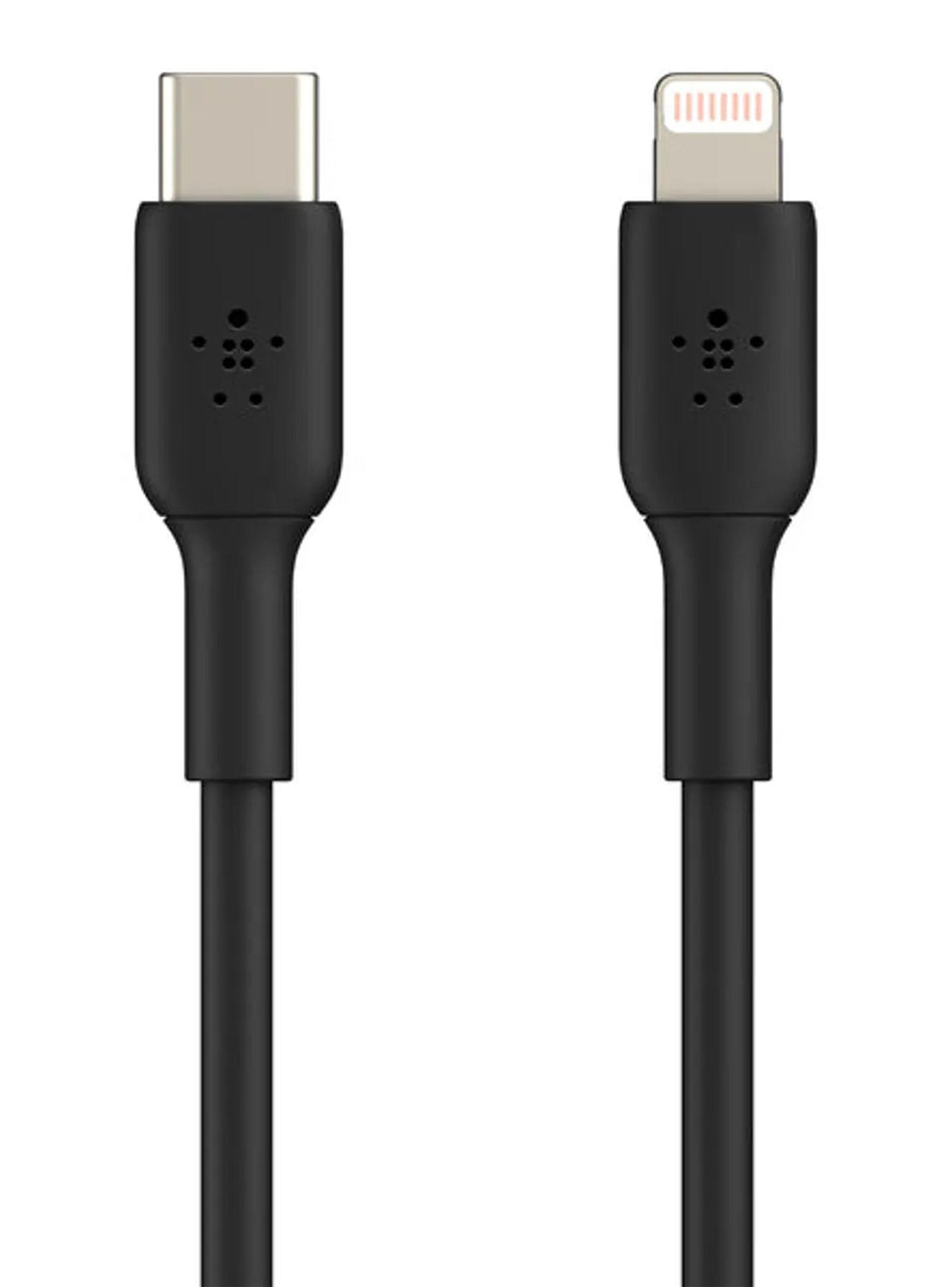 Cable USB-C a Lightning 1m PVC Negro-0