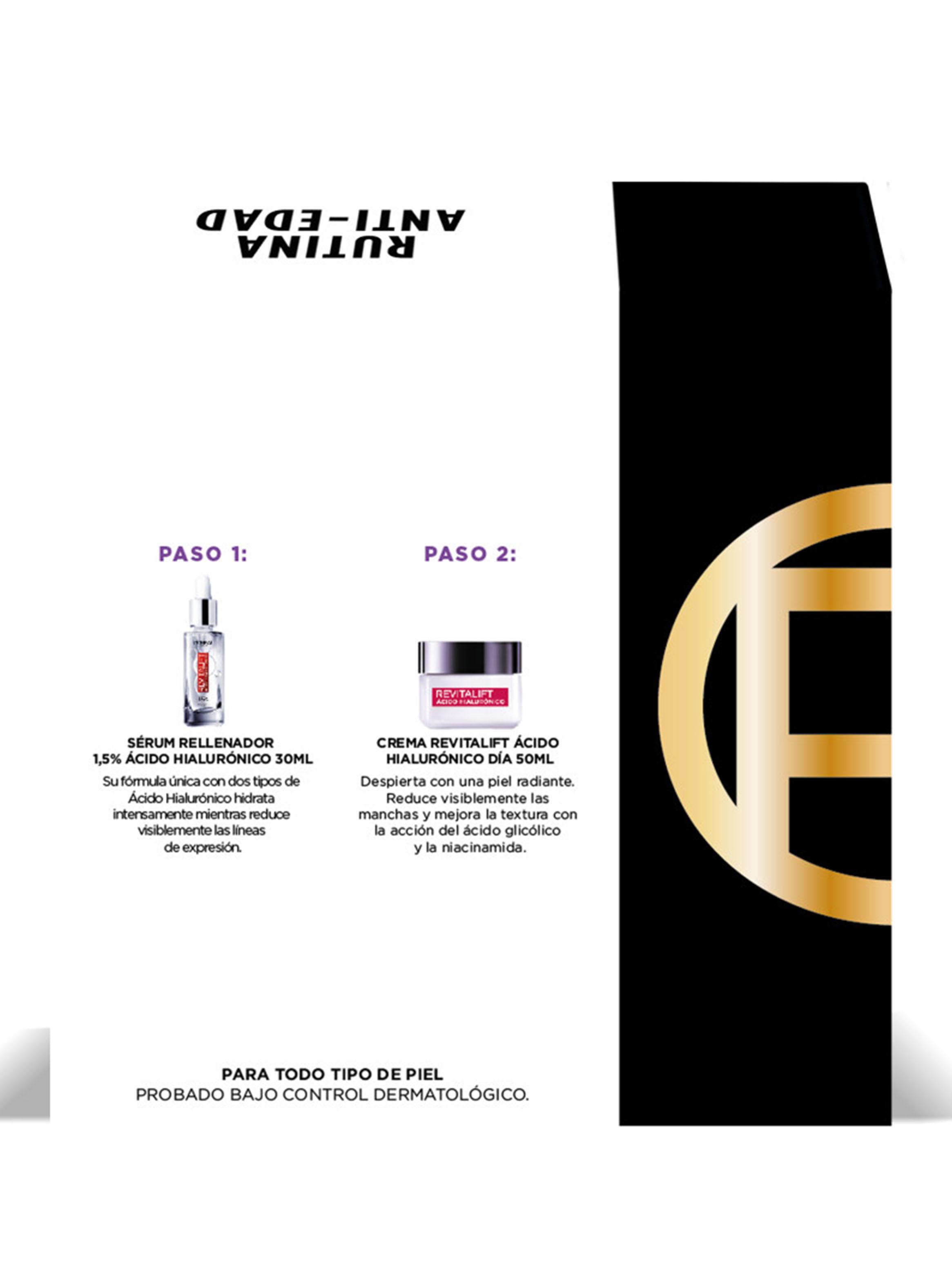 Set Tratamiento Crema Revitalift Ácido Hialurónico Día + Sérum-2