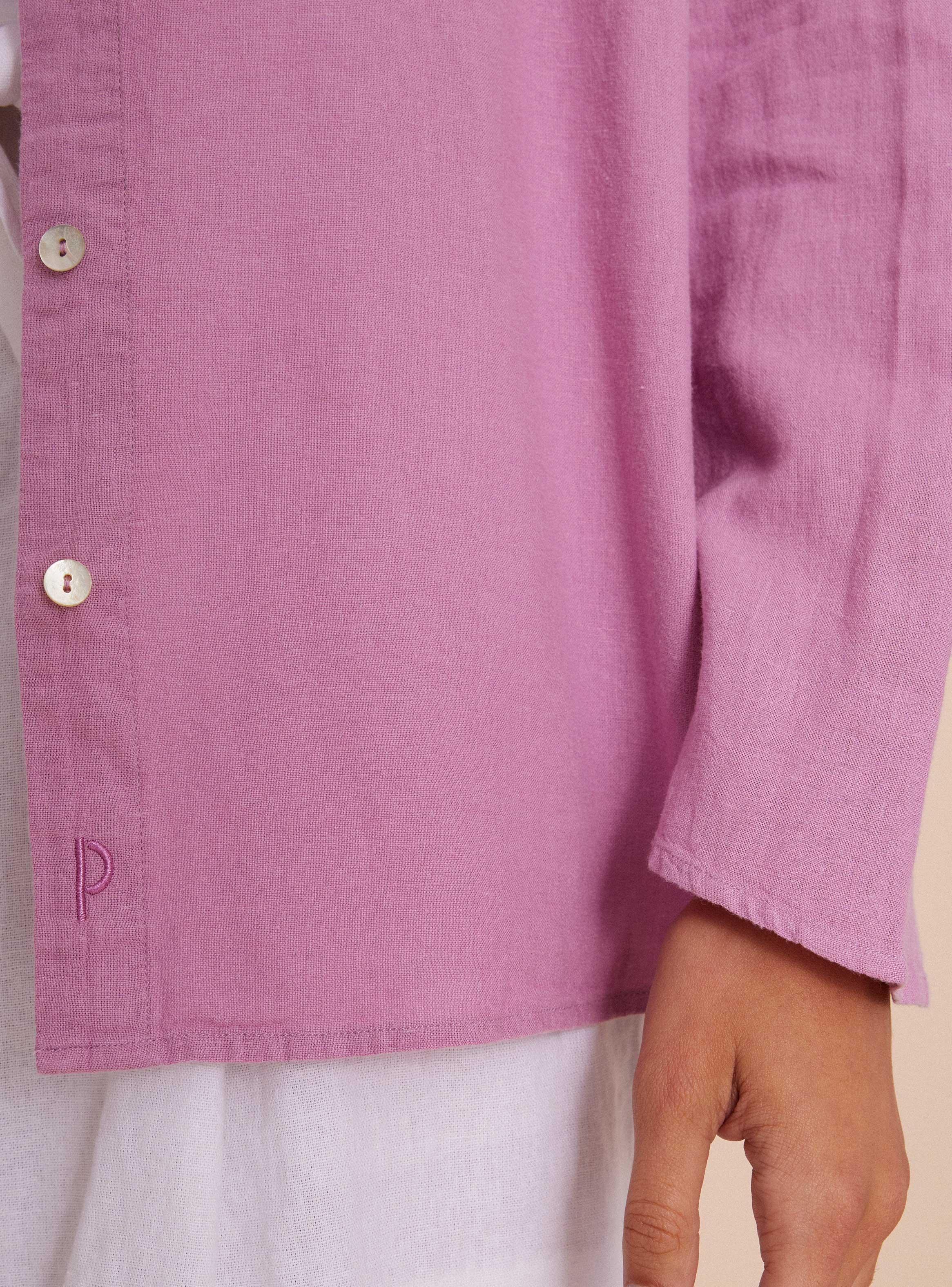 Blusa Manga Holgada con Botones y Escote-3