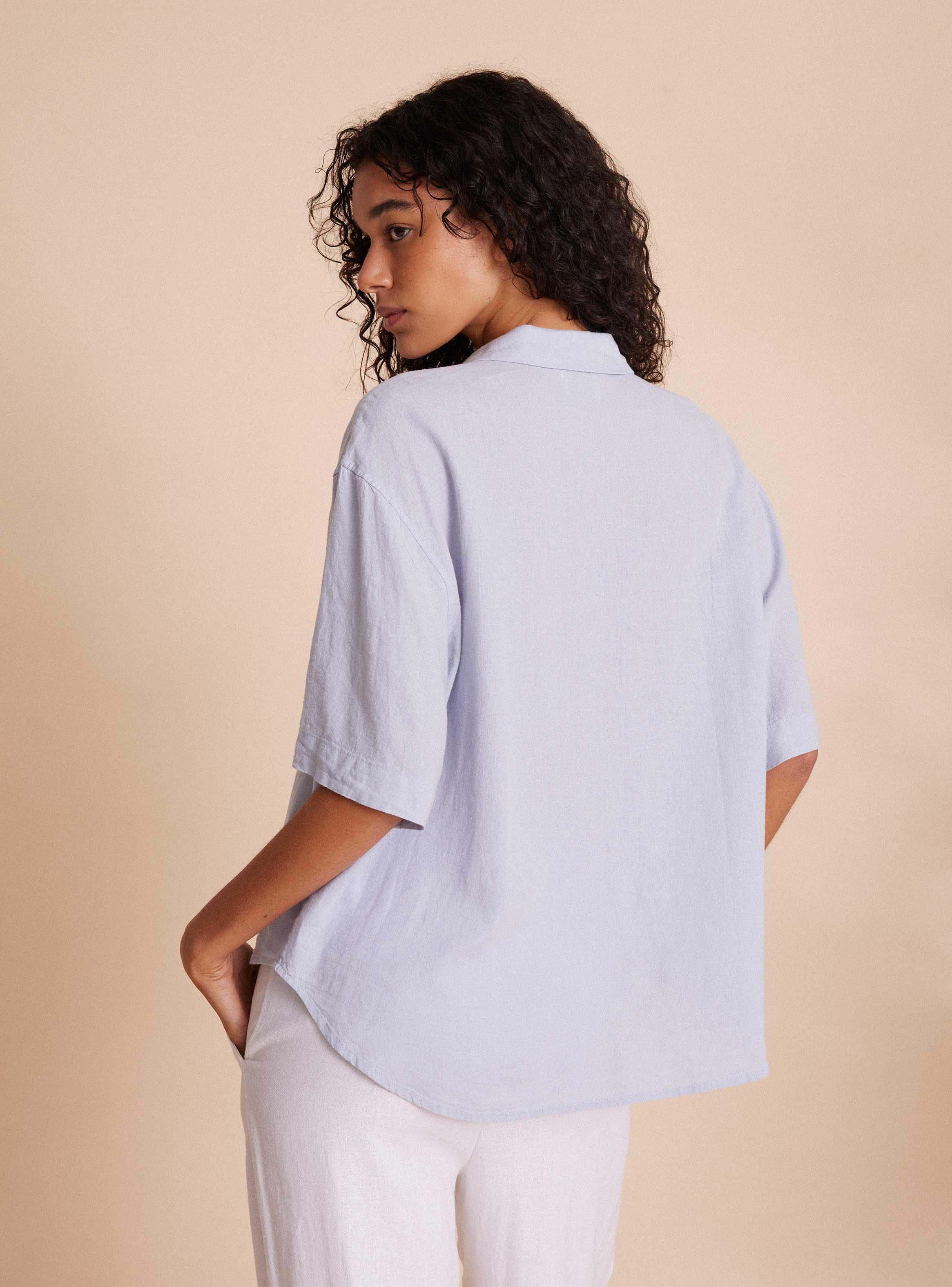 Blusa Manga Holgada Color Básico-1