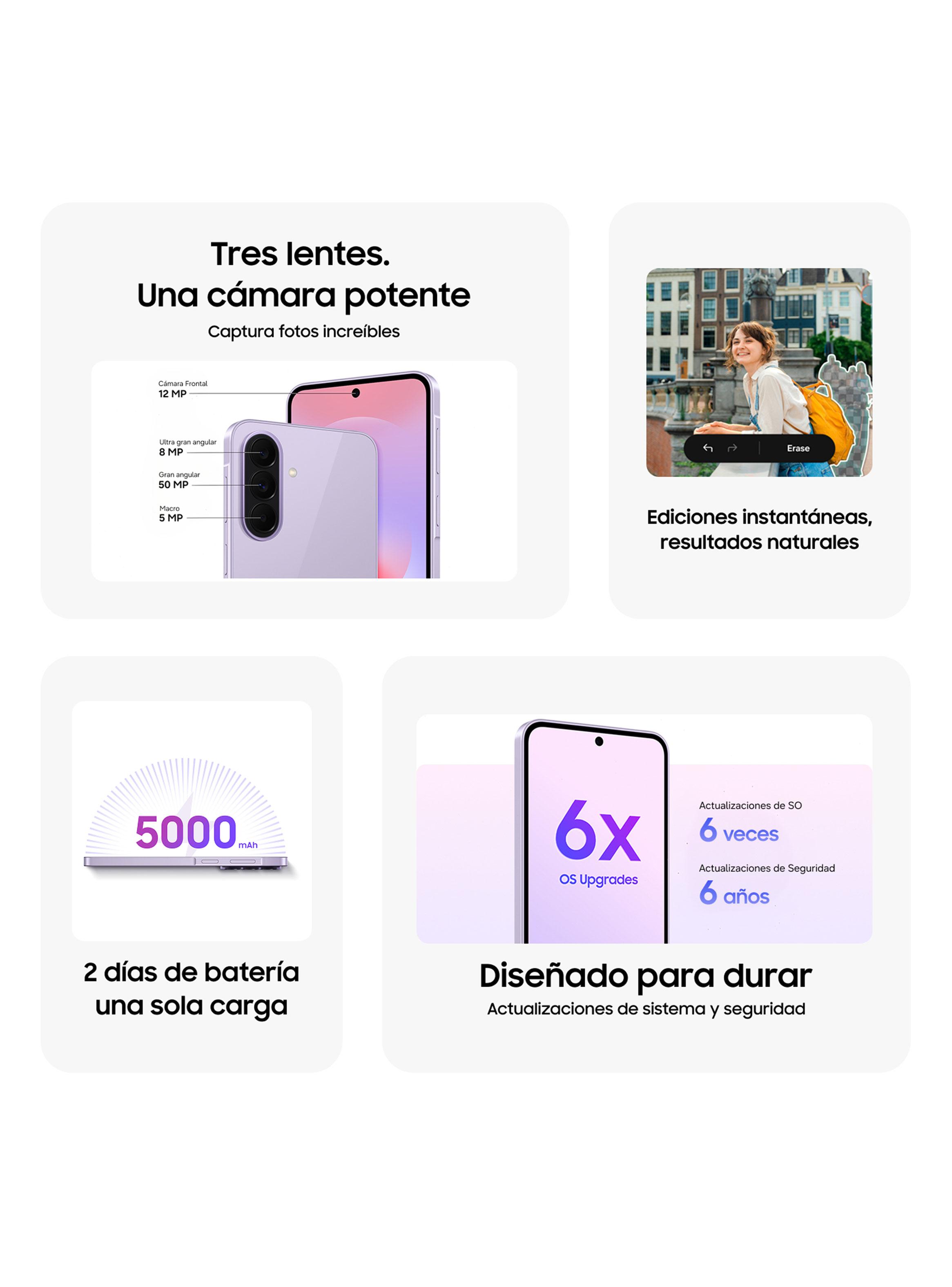 Smartphone Galaxy A37 5G 128GB 6.7'' Awesome Graygreen Liberado-4