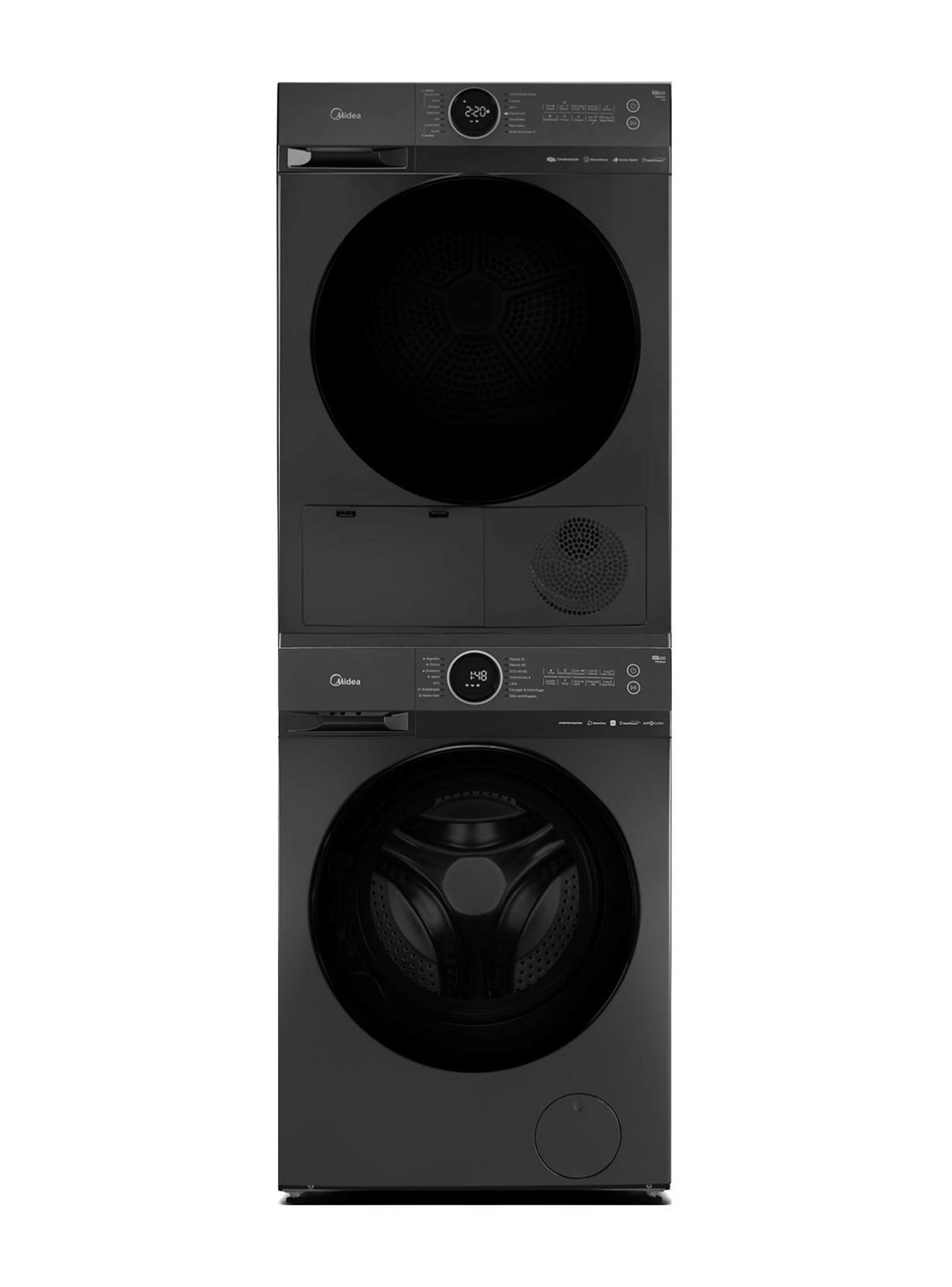 Lavadora Carga Frontal 15 Kg + Secadora Carga Frontal 12 Kg Apilable + Kit-0