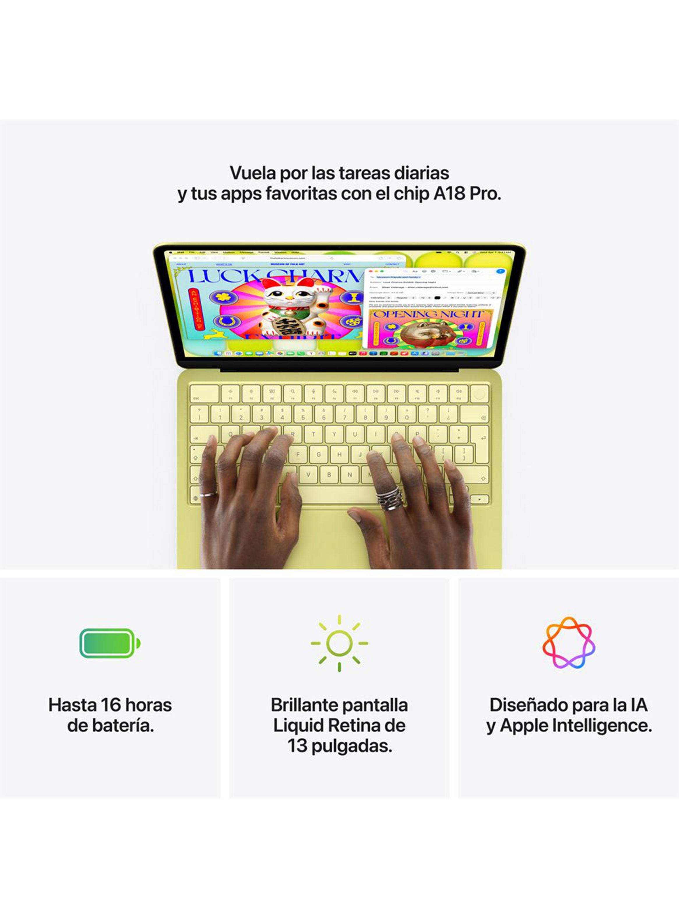 Apple Macbook Neo Chip A18 Pro 8GB RAM 256GB SSD 13'' Plata-3