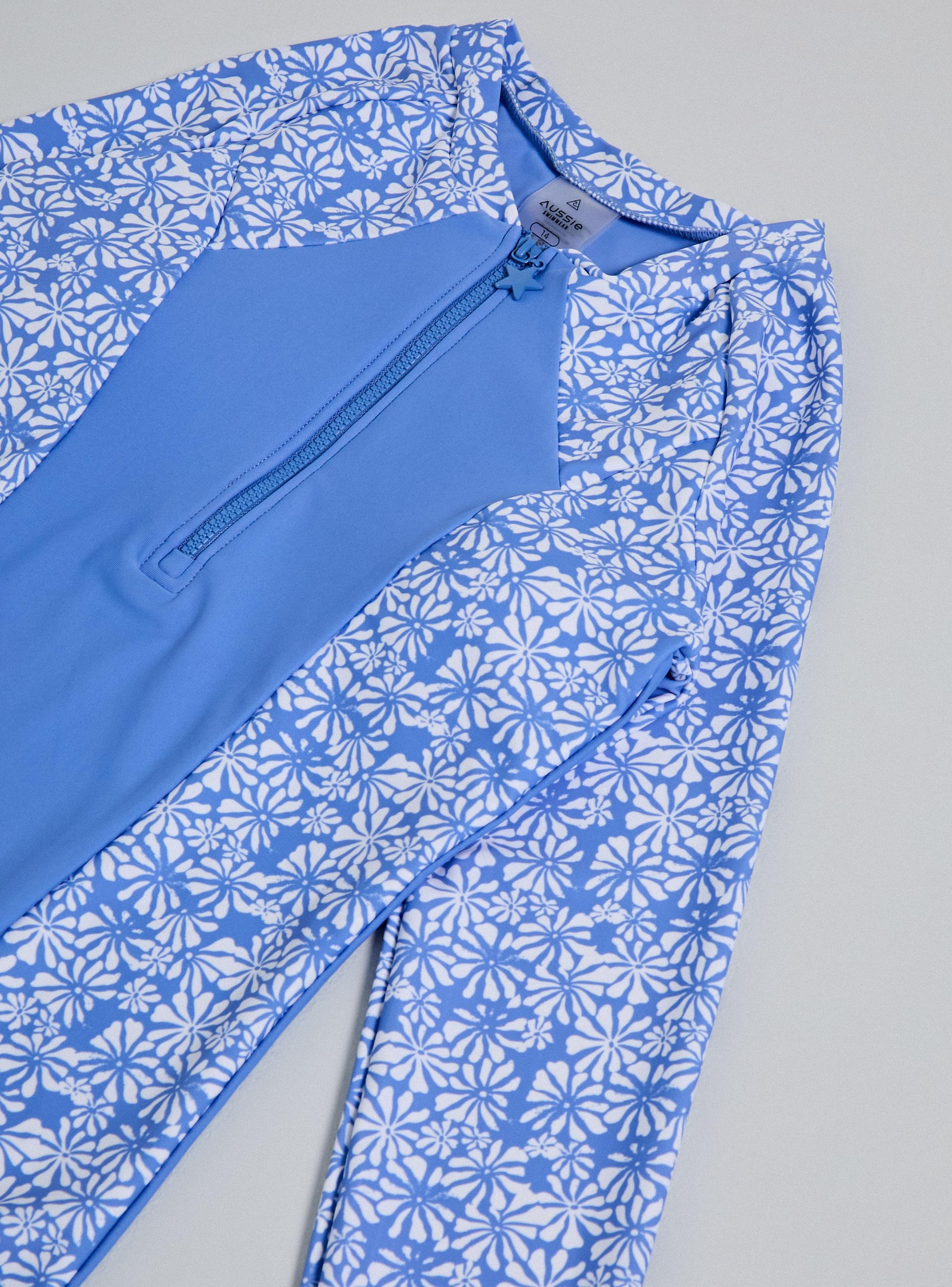 Traje de Baño Full Estampado con Medio Cierre Estrellita-3