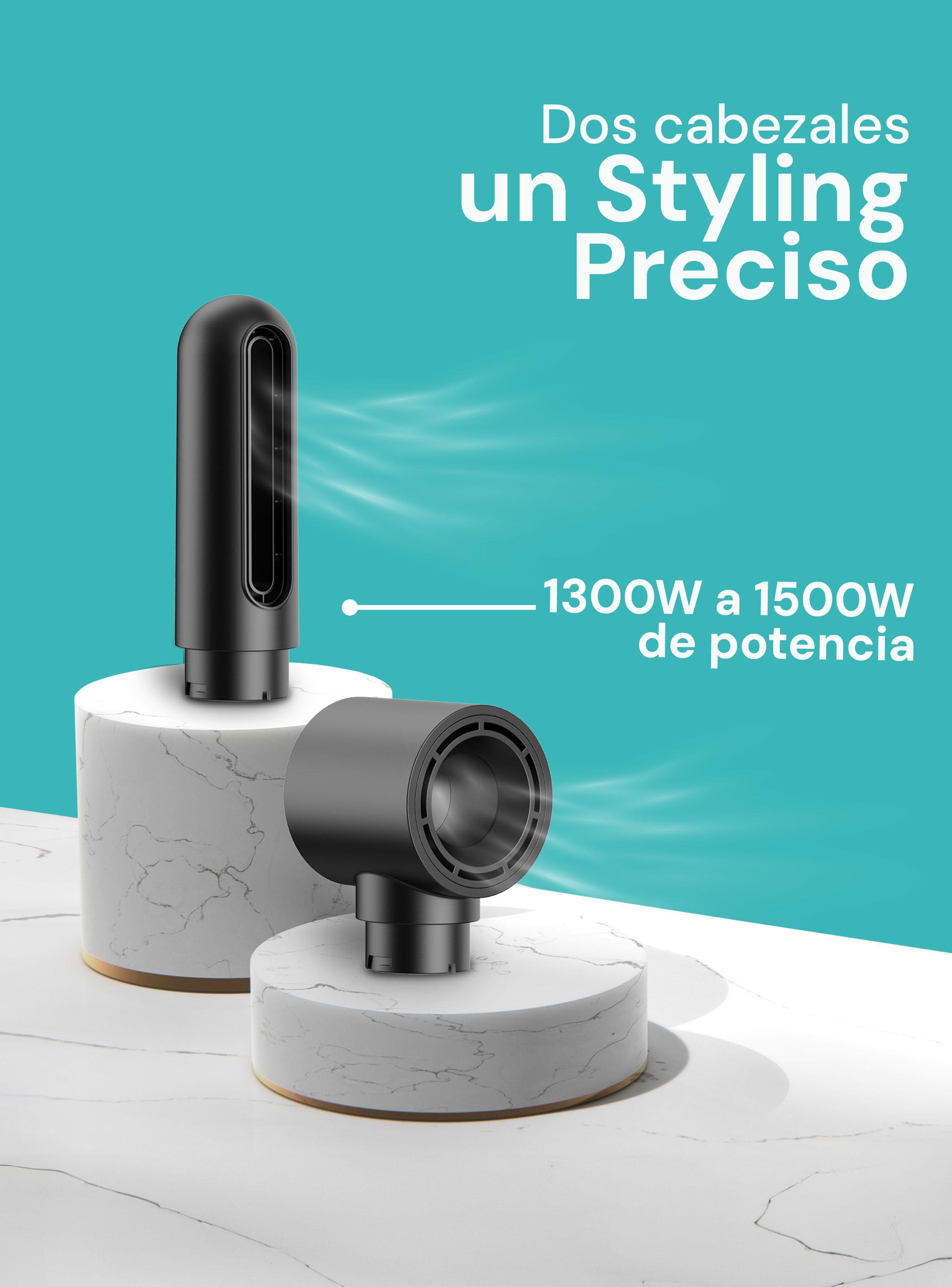 Secador de Pelo Multistyler 6 en 1 BHR-015 Negro-2