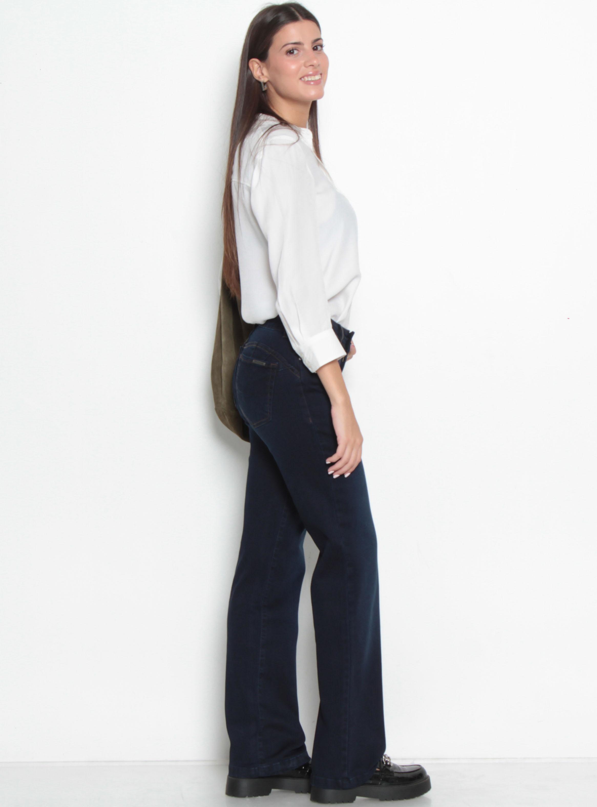 Jeans Recto Tiro Medio Paula Pretina Básica-4