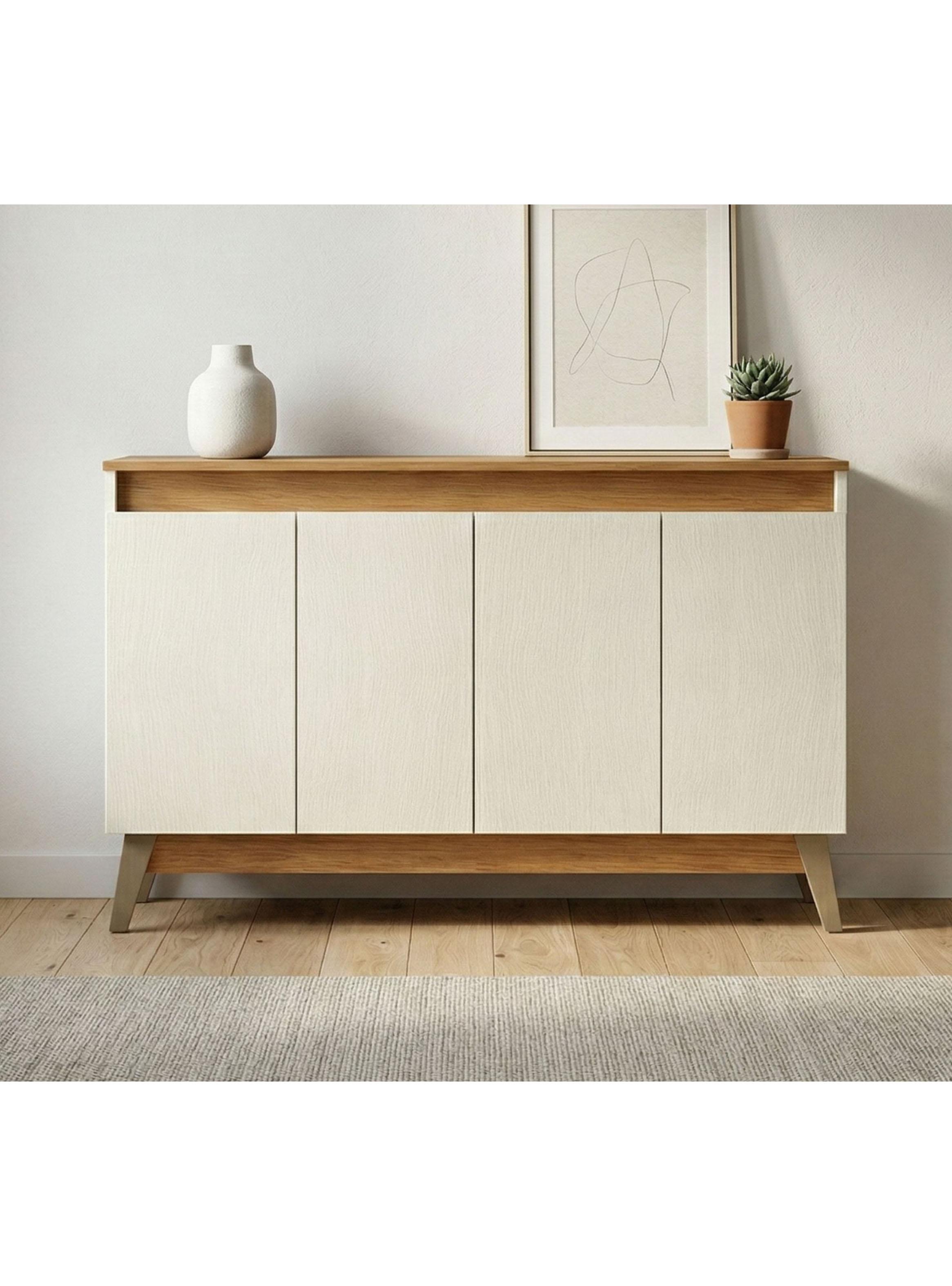 Buffet Trento 4 Puertas Roble Beige-3