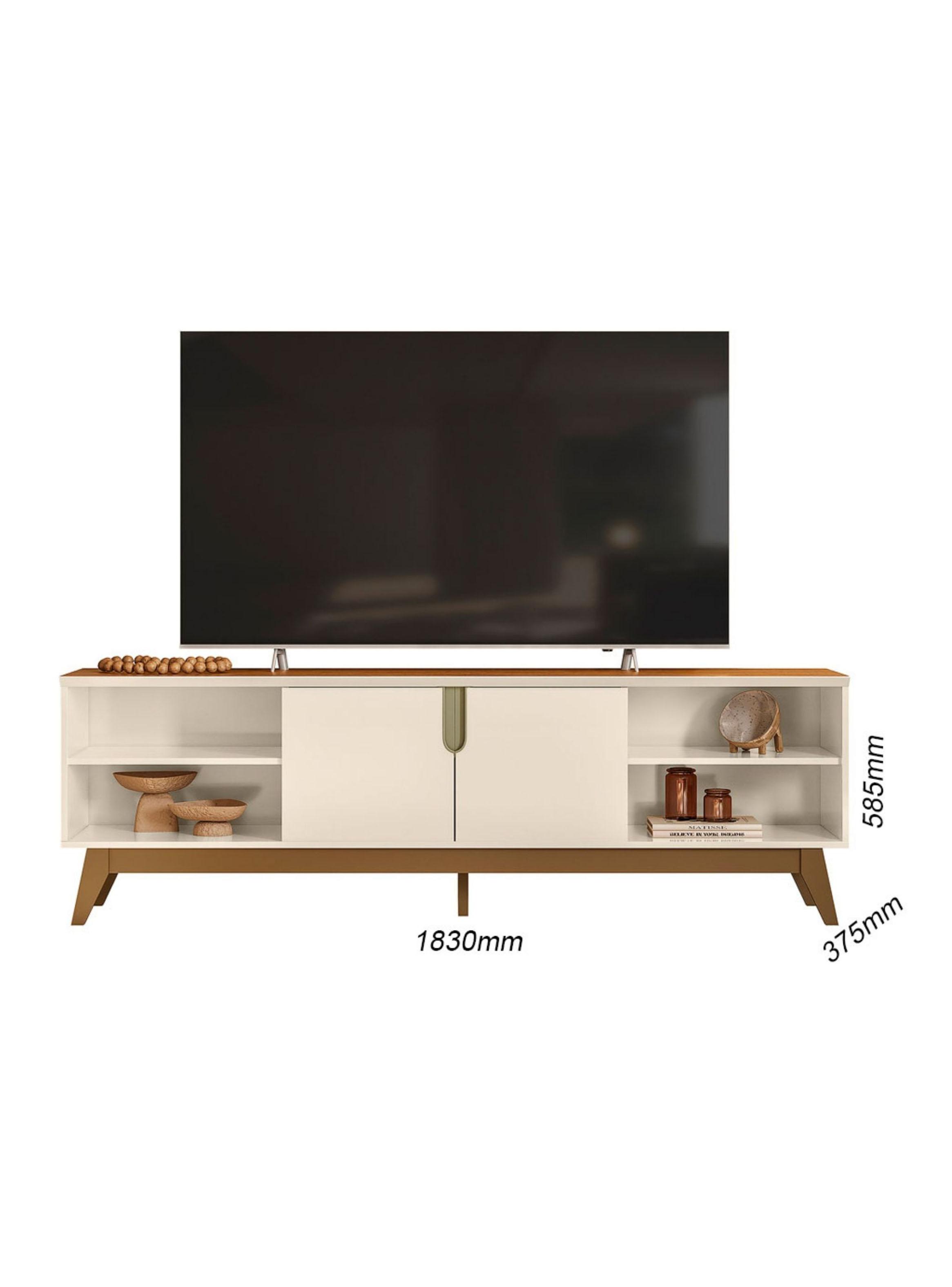 Rack TV  Beige/Nogal para TV hasta 75''-1