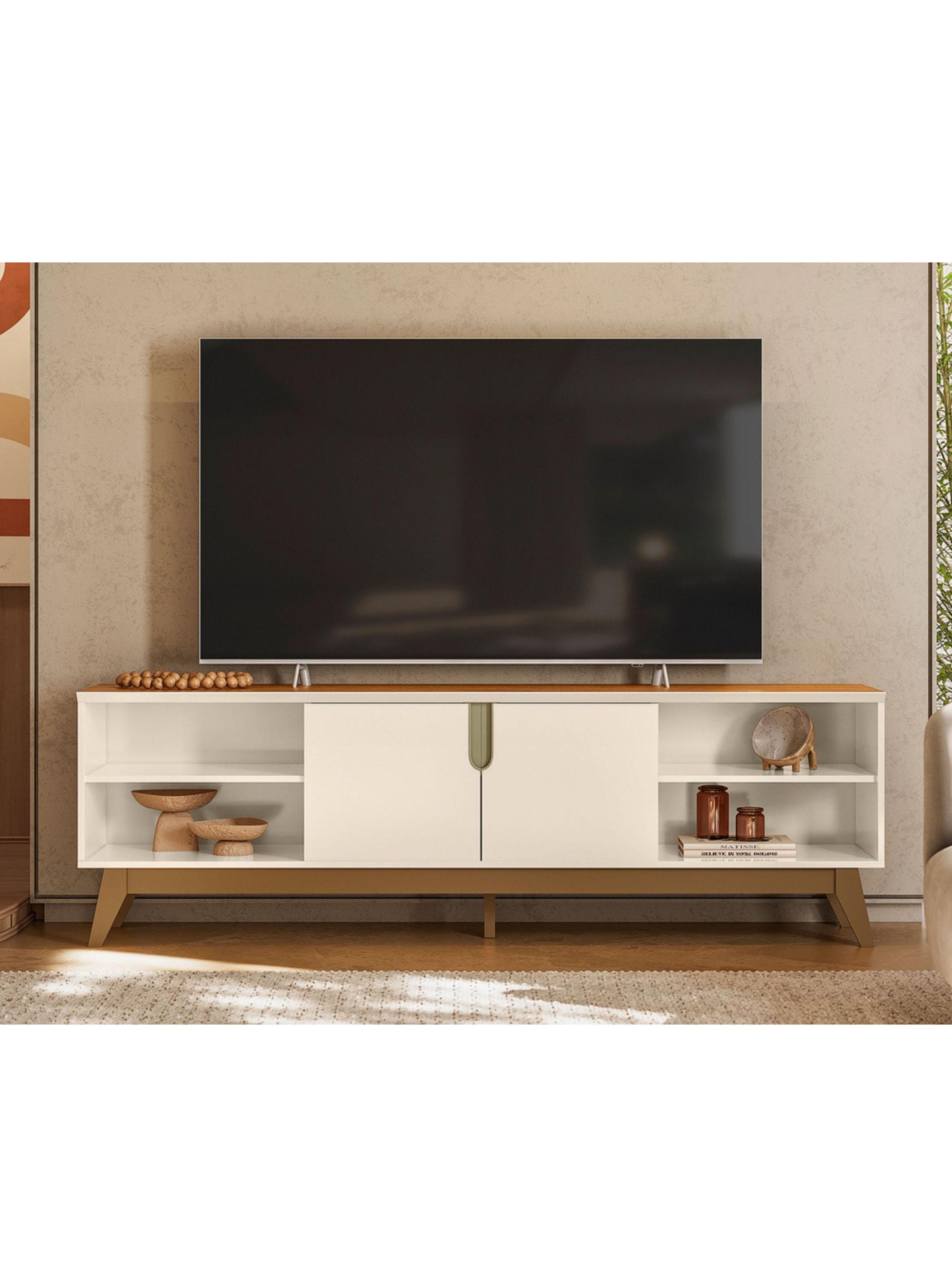 Rack TV  Beige/Nogal para TV hasta 75''-4