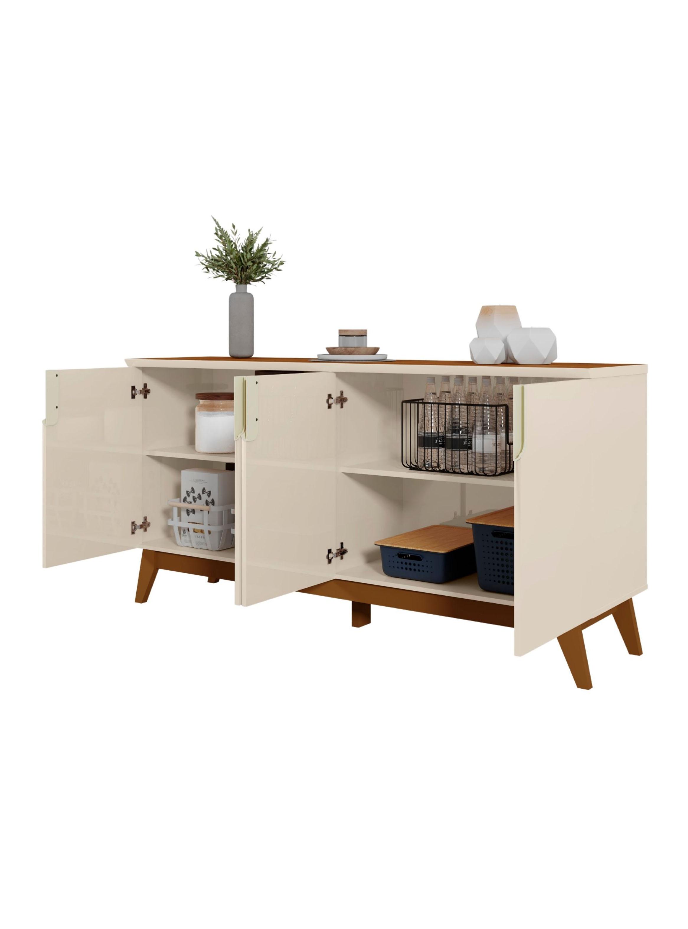 Buffet Recife 4 Puertas Beige Nogal-3