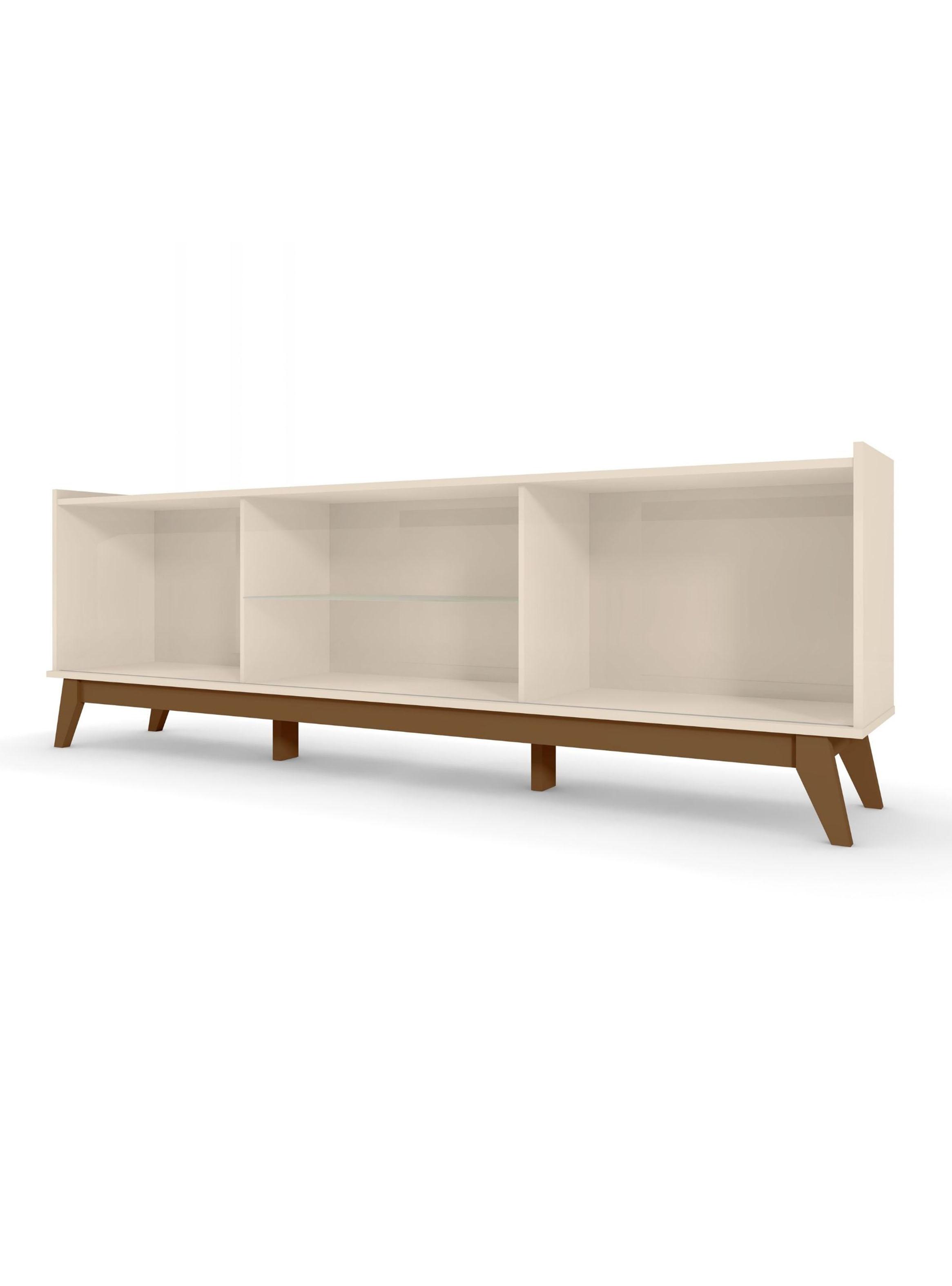 Rack TV  Guaruja Beige/Nogal para TV hasta 75''-2