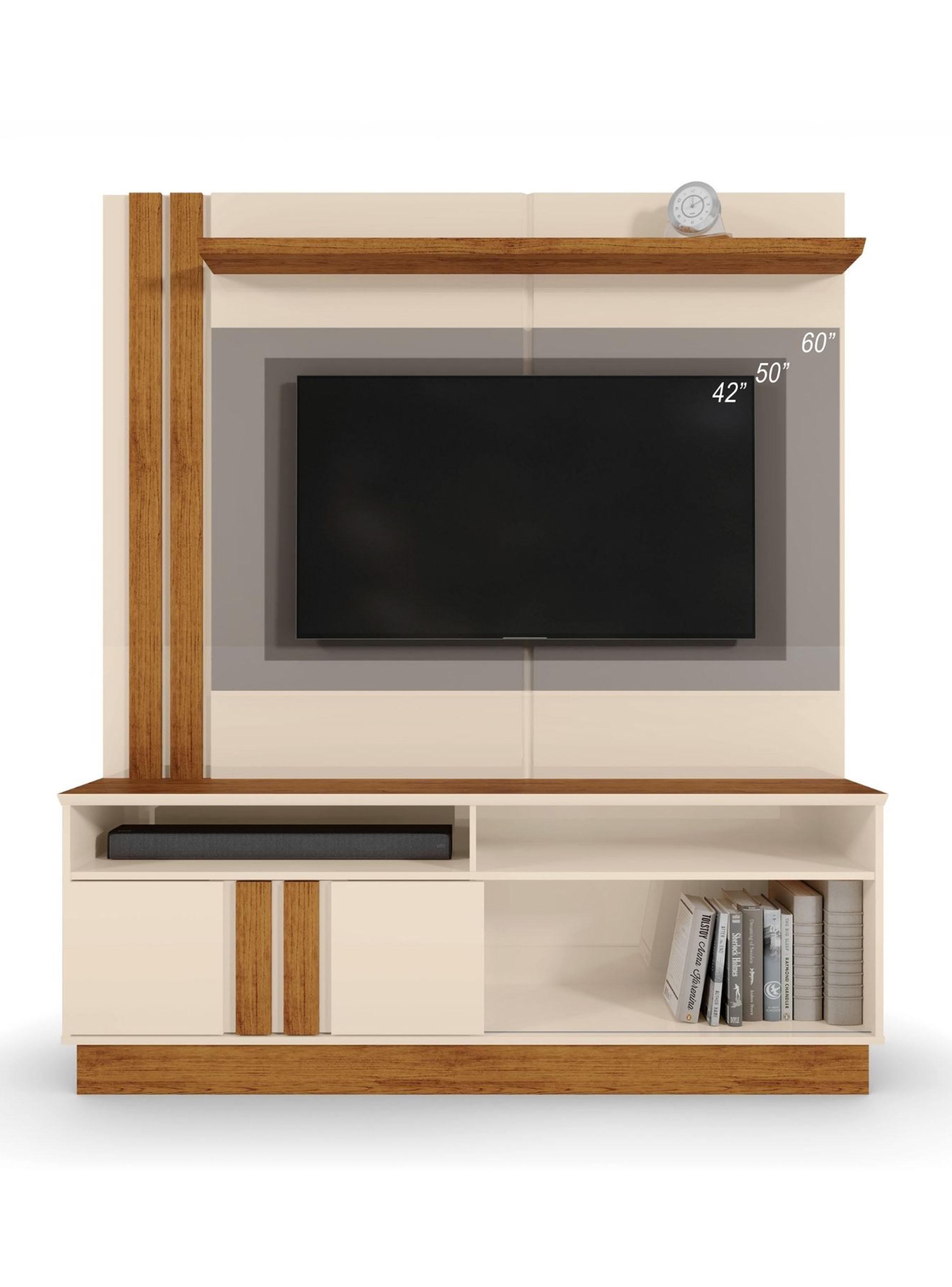 Estante Tv Fortaleza Beige Nogal 60-2