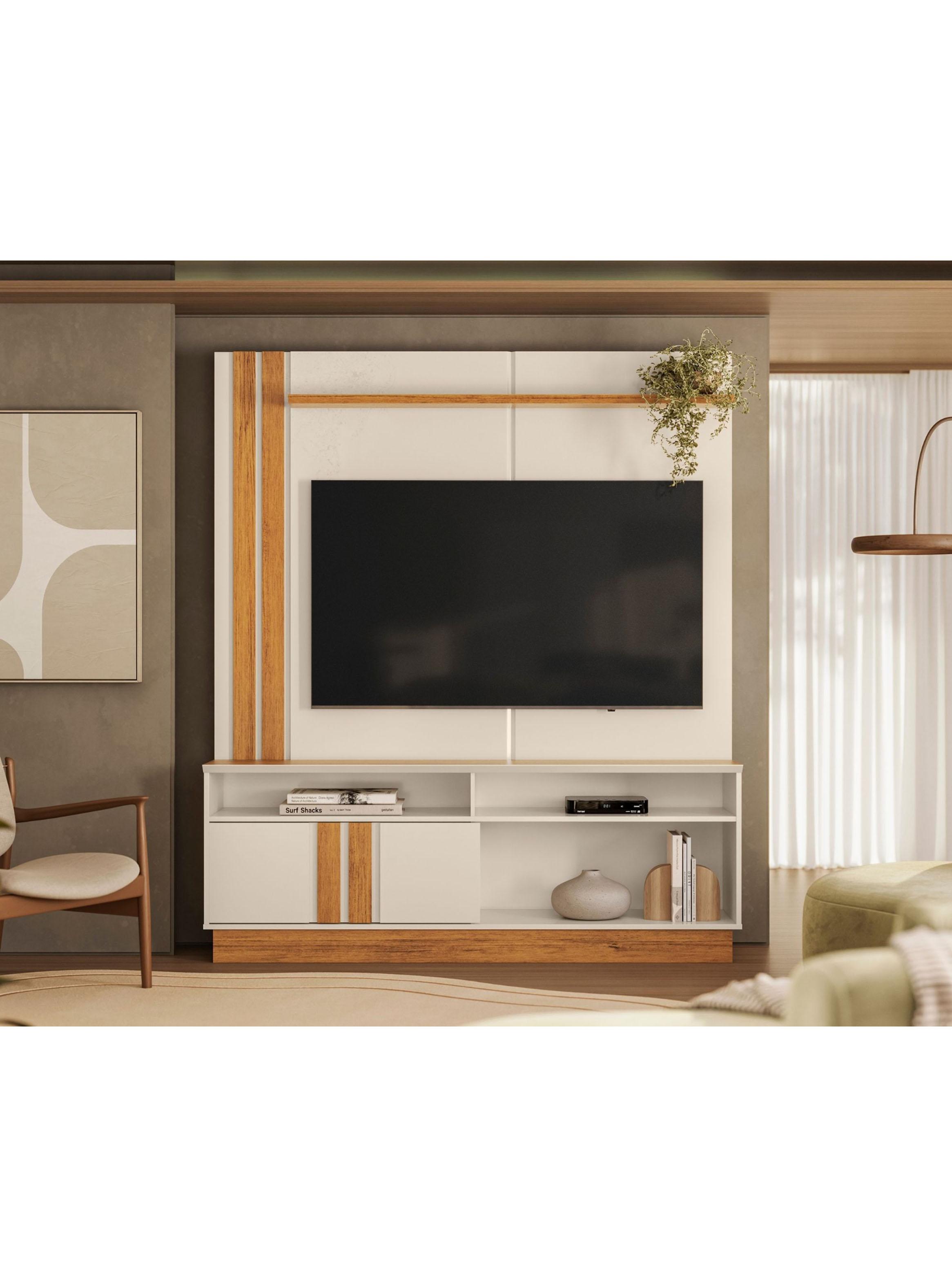 Estante Tv Fortaleza Beige Nogal 60-4