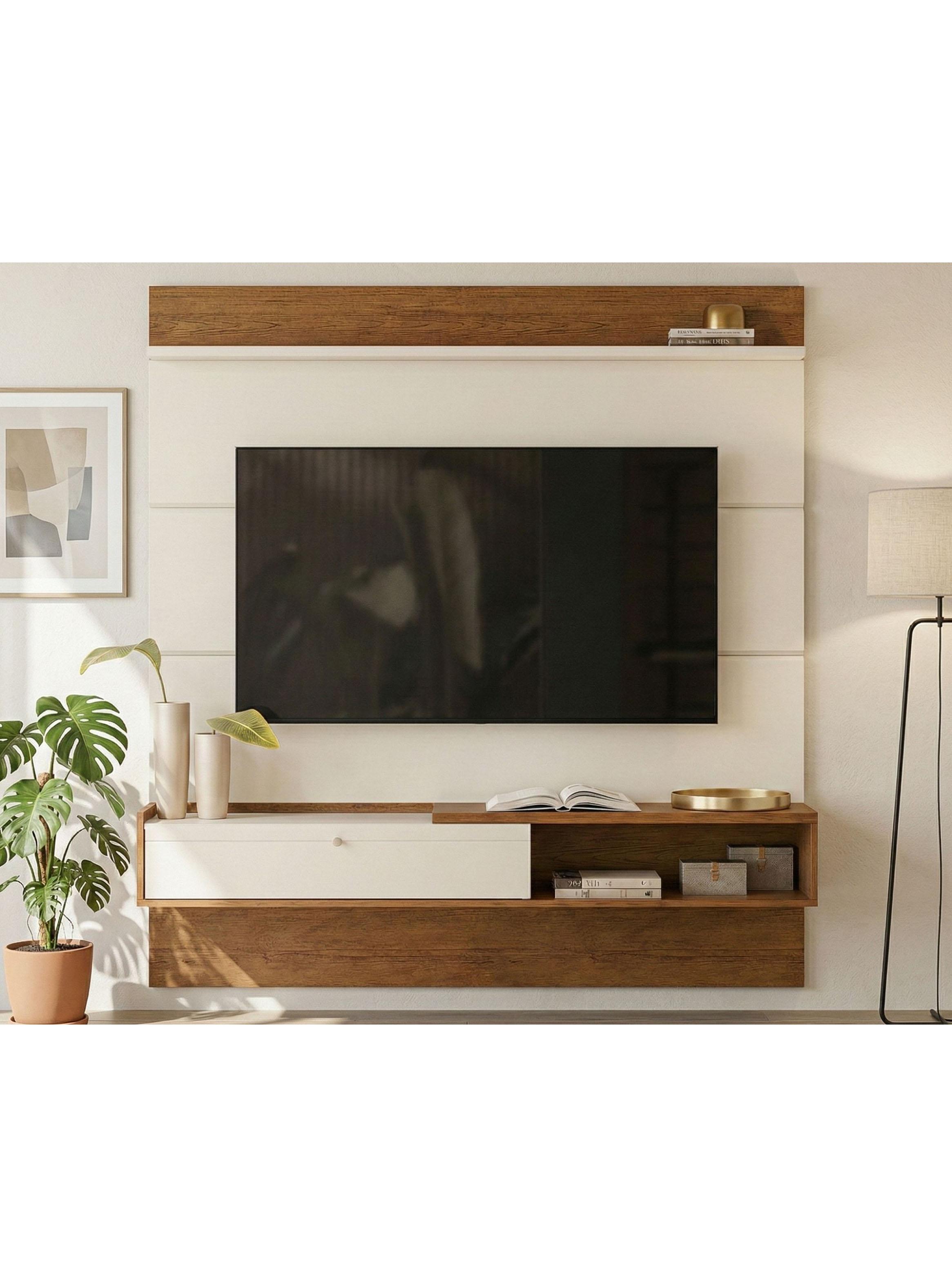 Panel Tv Triunfo Beige/Nogal para TV hasta 65''-4