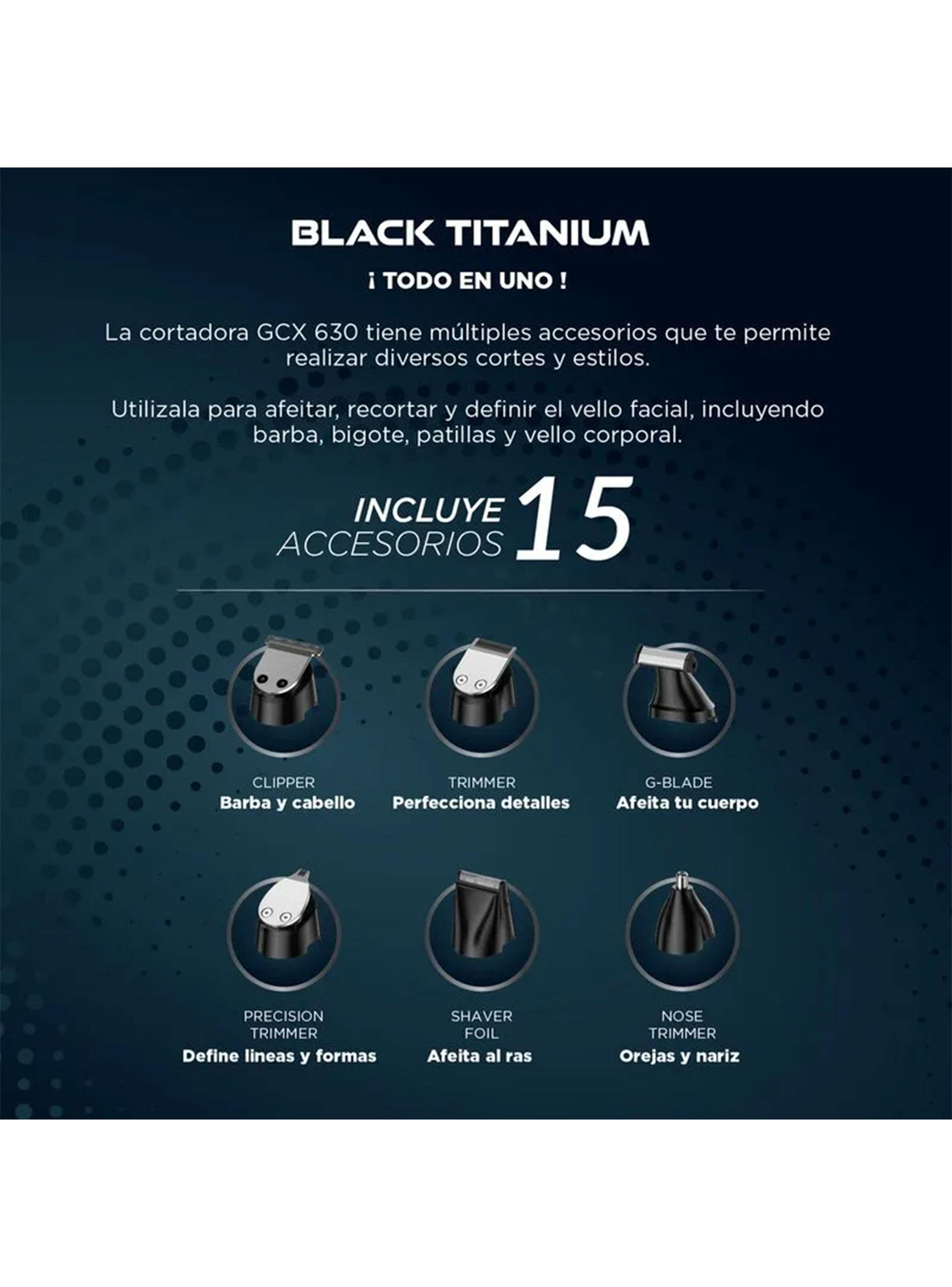 Cortapelo GCX630 USB Black Titanium Usb-3