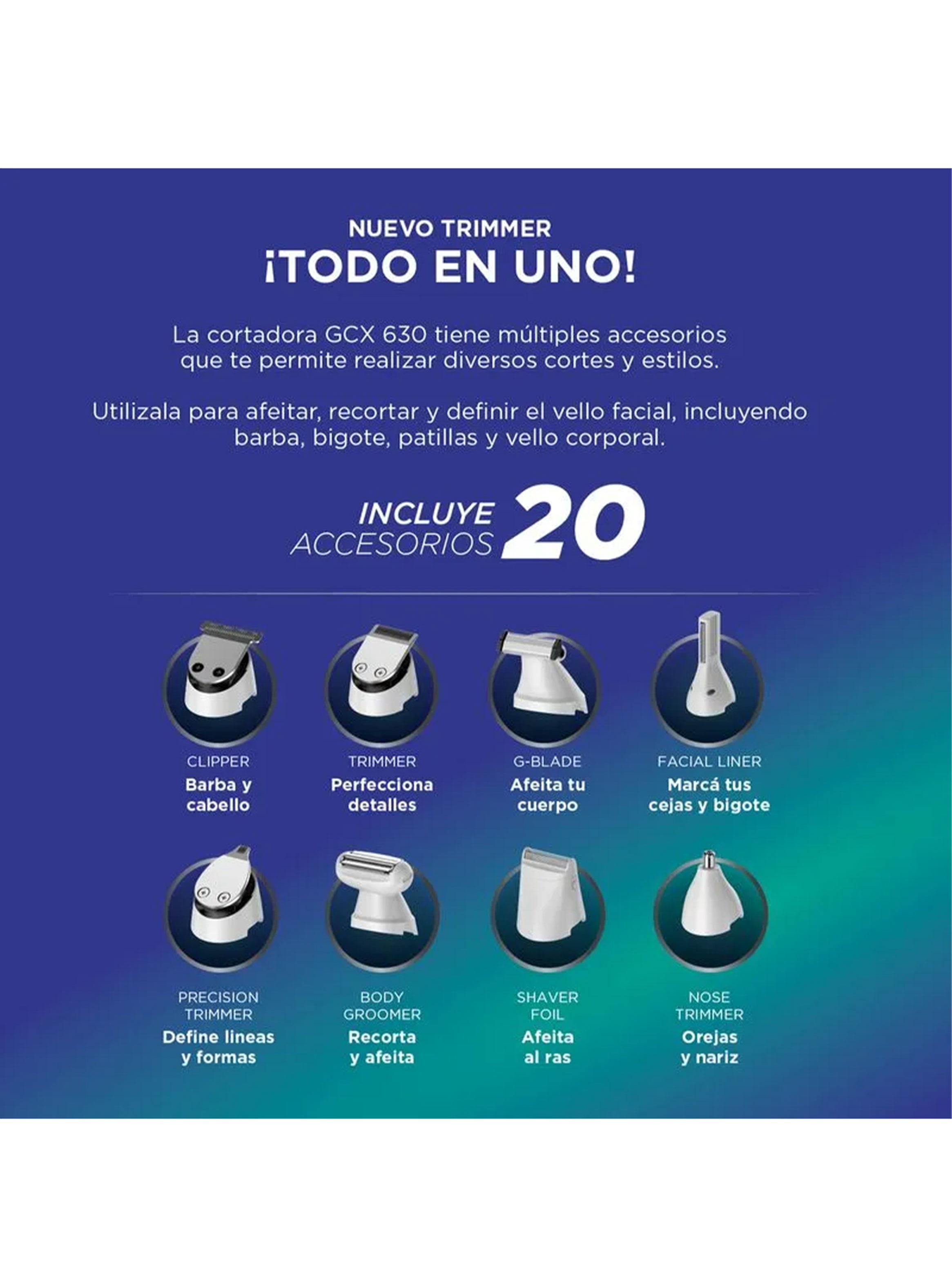 Cortapelo GCX630 Wet & Dry Pro USB-4