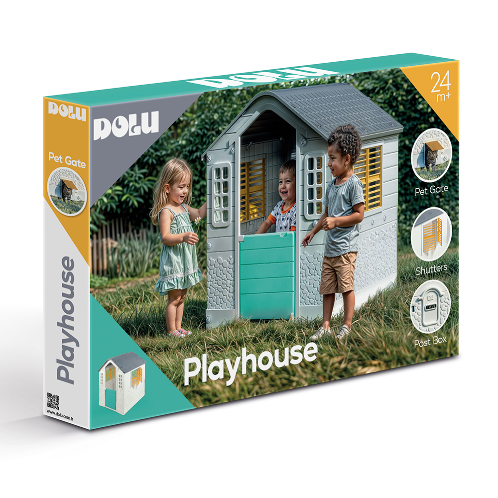 Casa de Juego con Puerta para Mascota-7