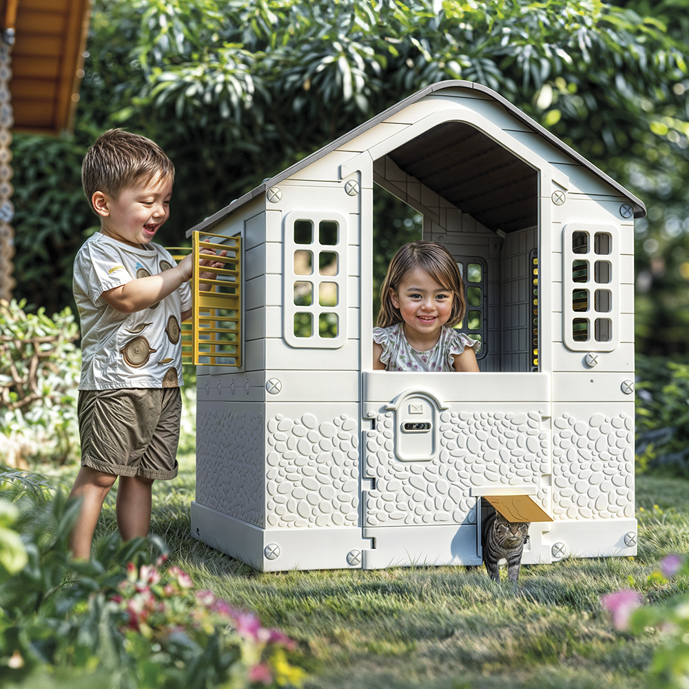 Casa de Juego con Puerta para Mascota-6