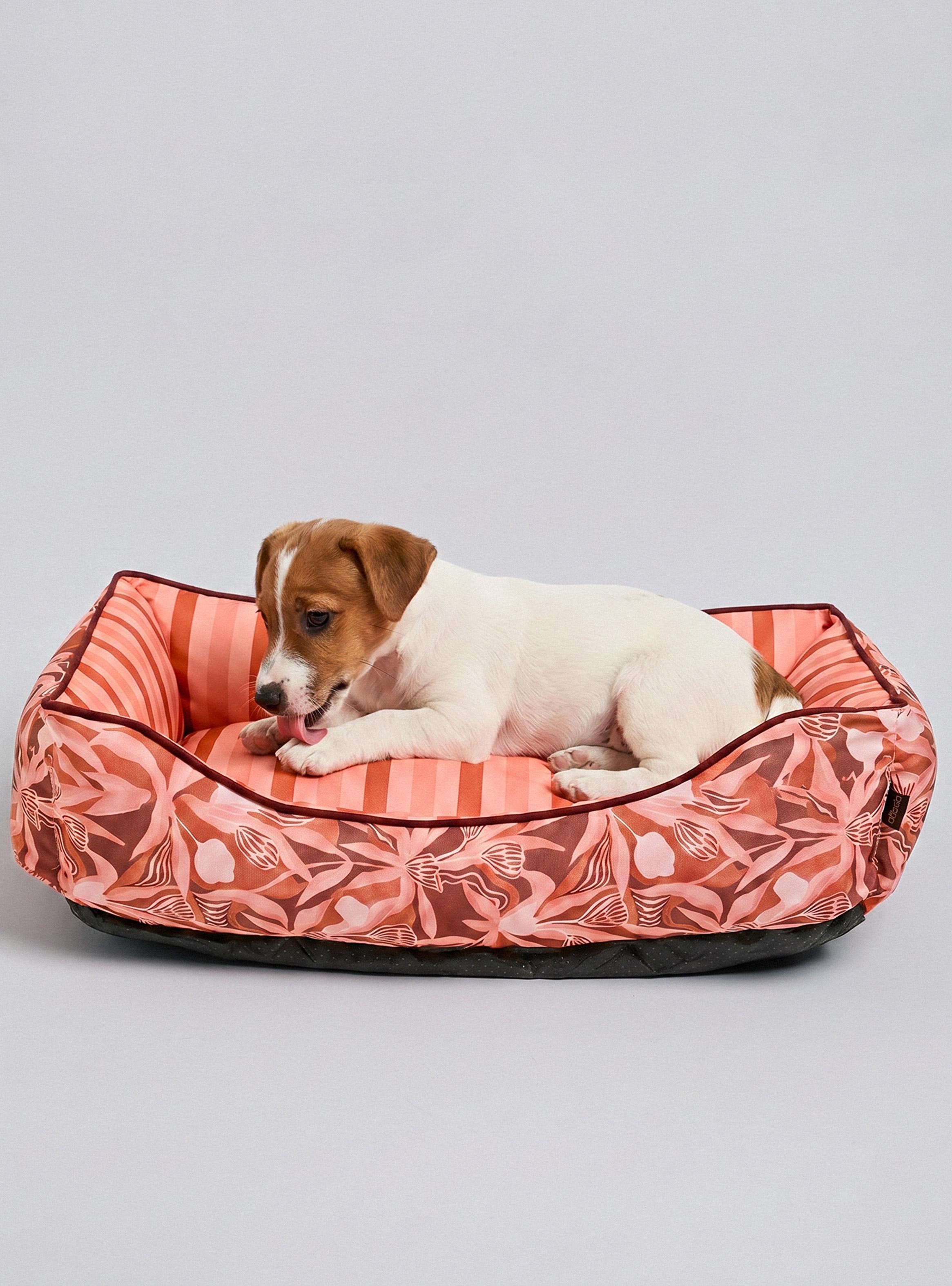 Cama de Perro Estampado Floral-0