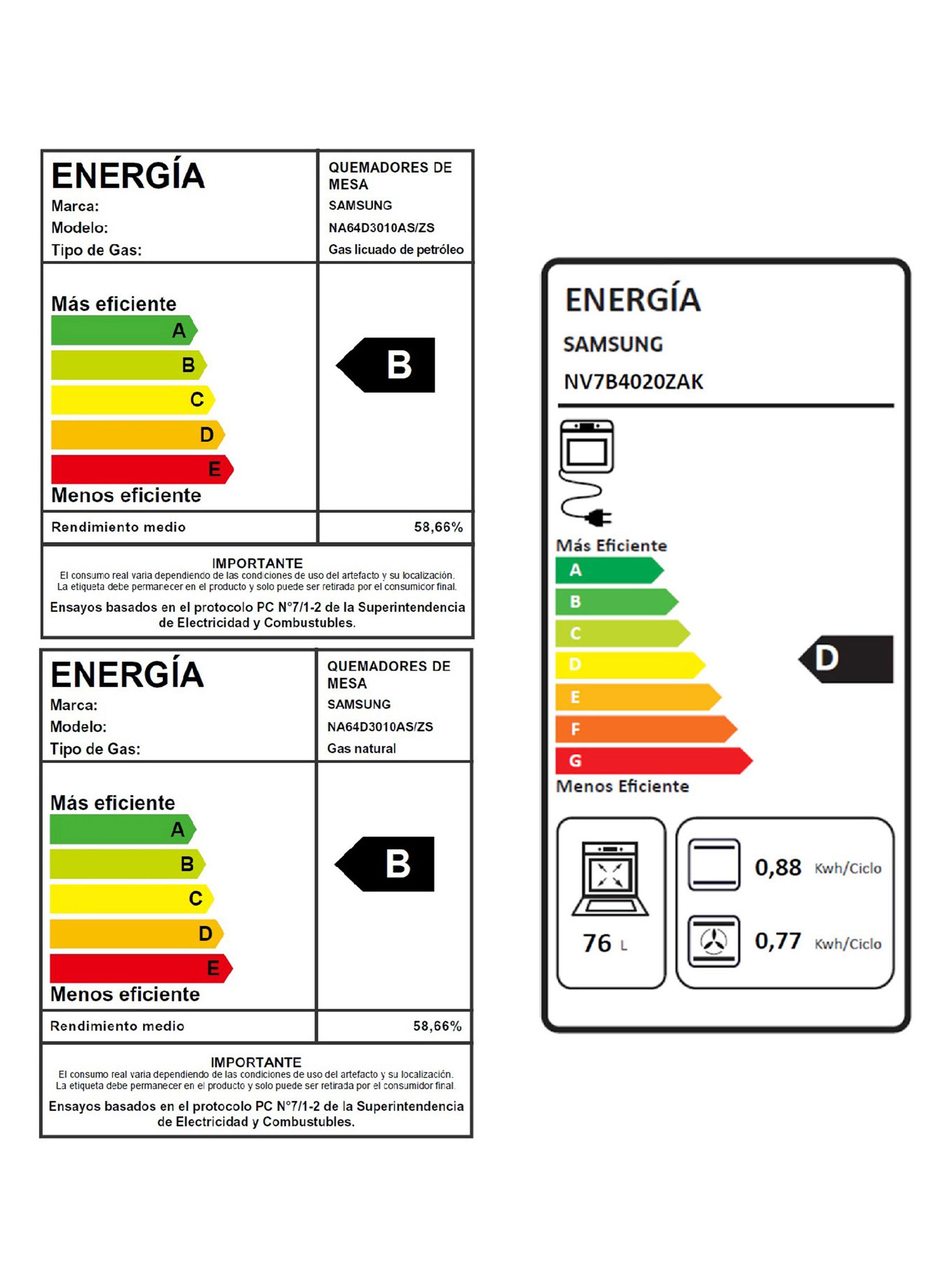 Kit Empotrable Encimera a Gas 4 Quemadores Gris + Horno Eléctrico 76 Litros Negro con Wi-Fi-5
