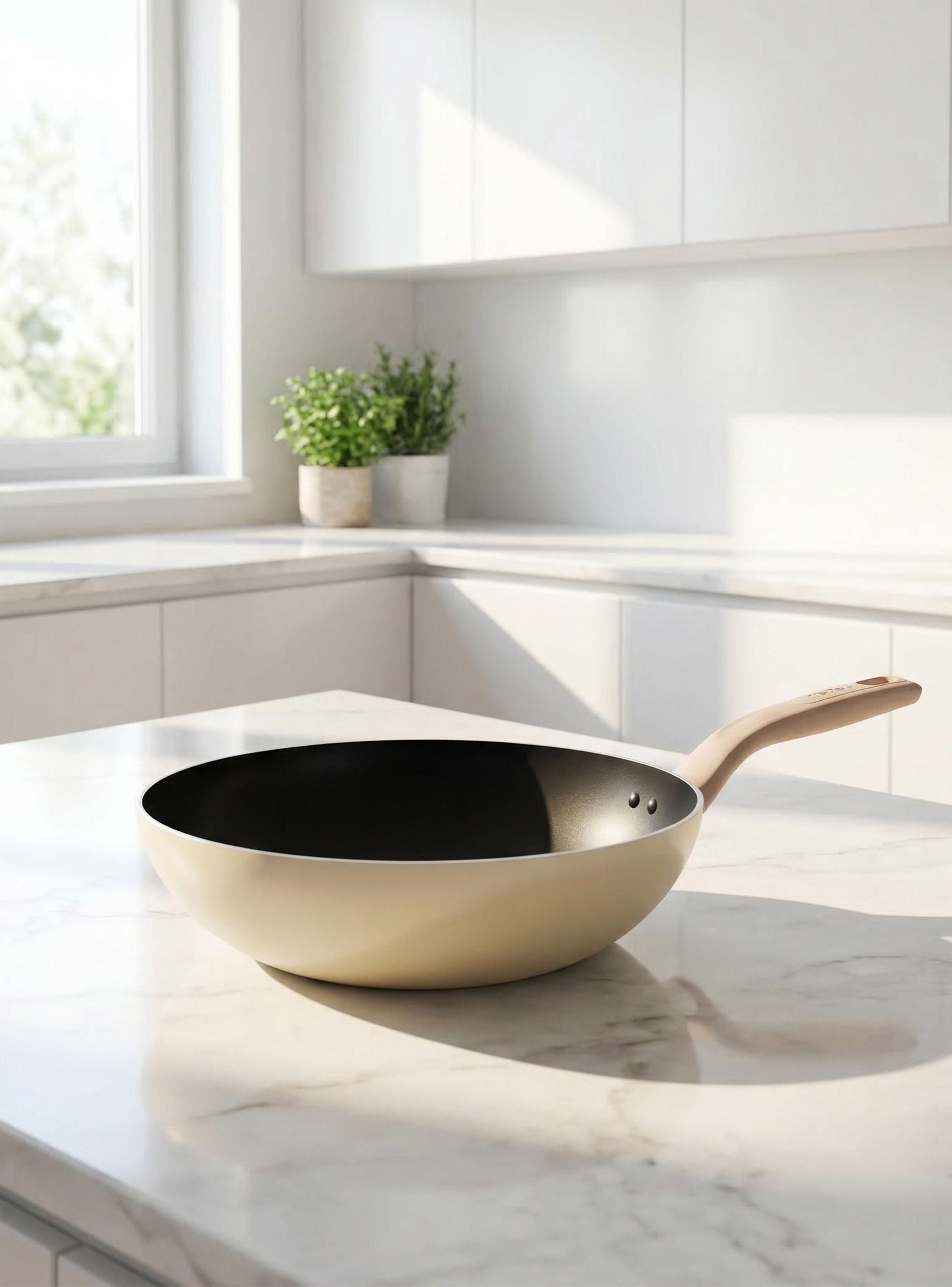 Wok Daisy Vanilla 28 cm-2